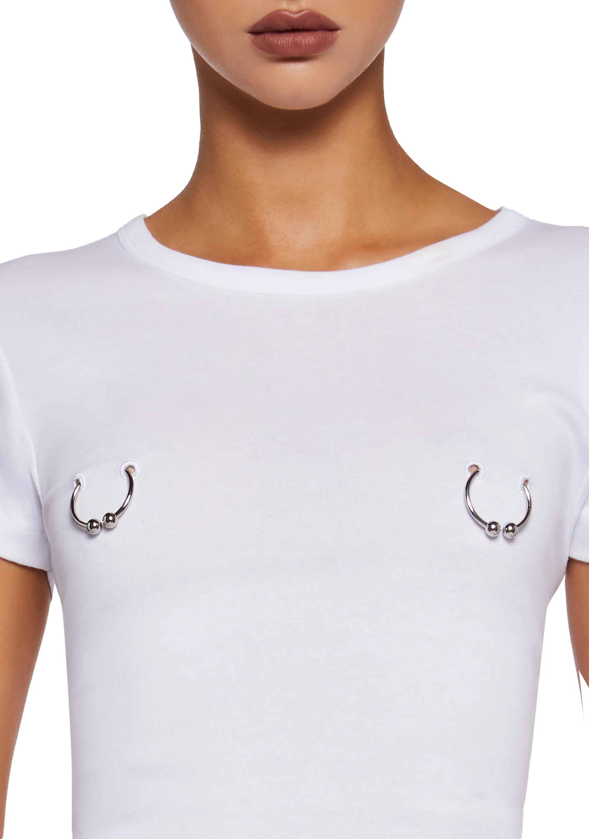 Pierced Short Sleeve Tee - Image 5