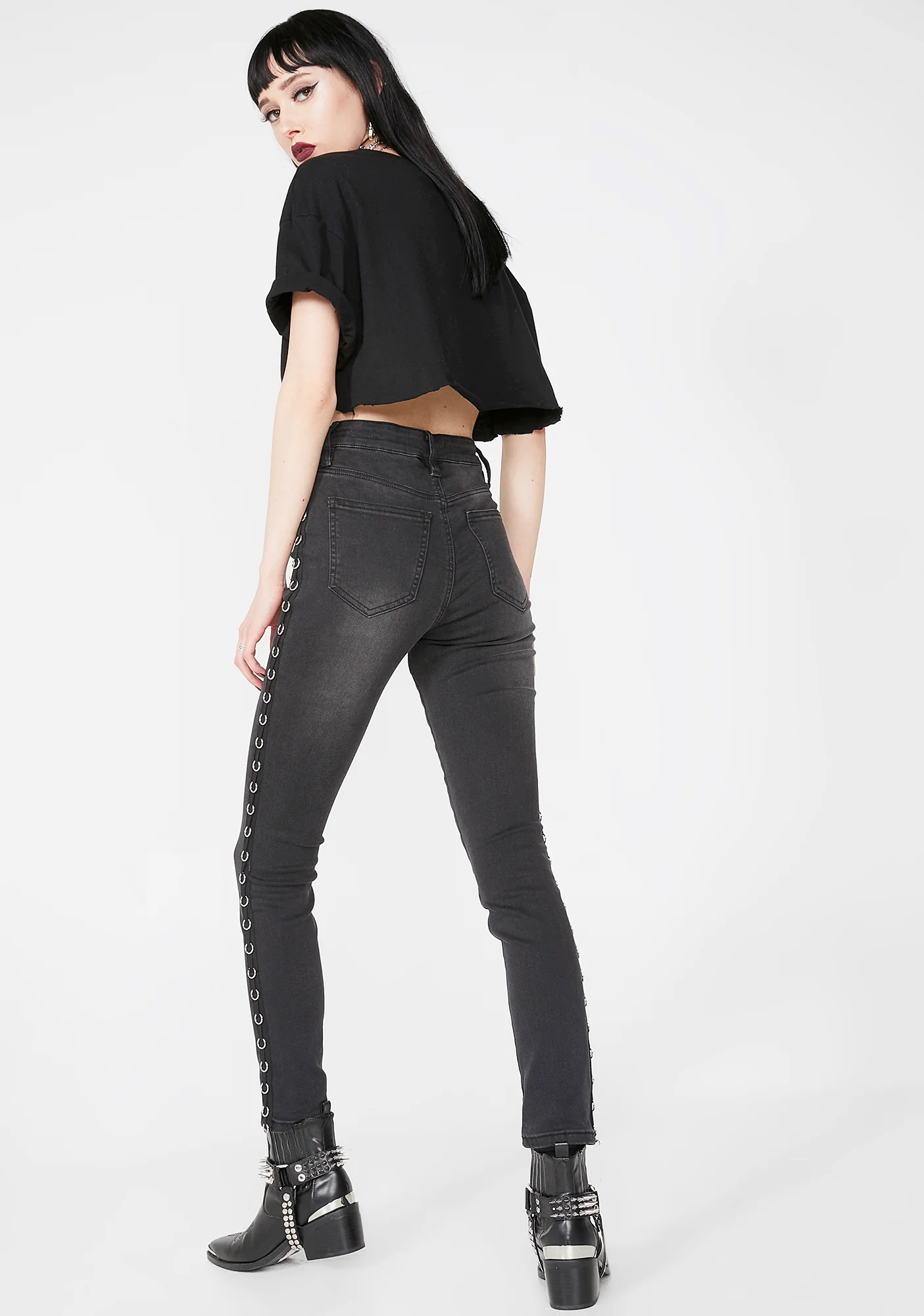 Pierced Veil Skinny Jeans - Image 4