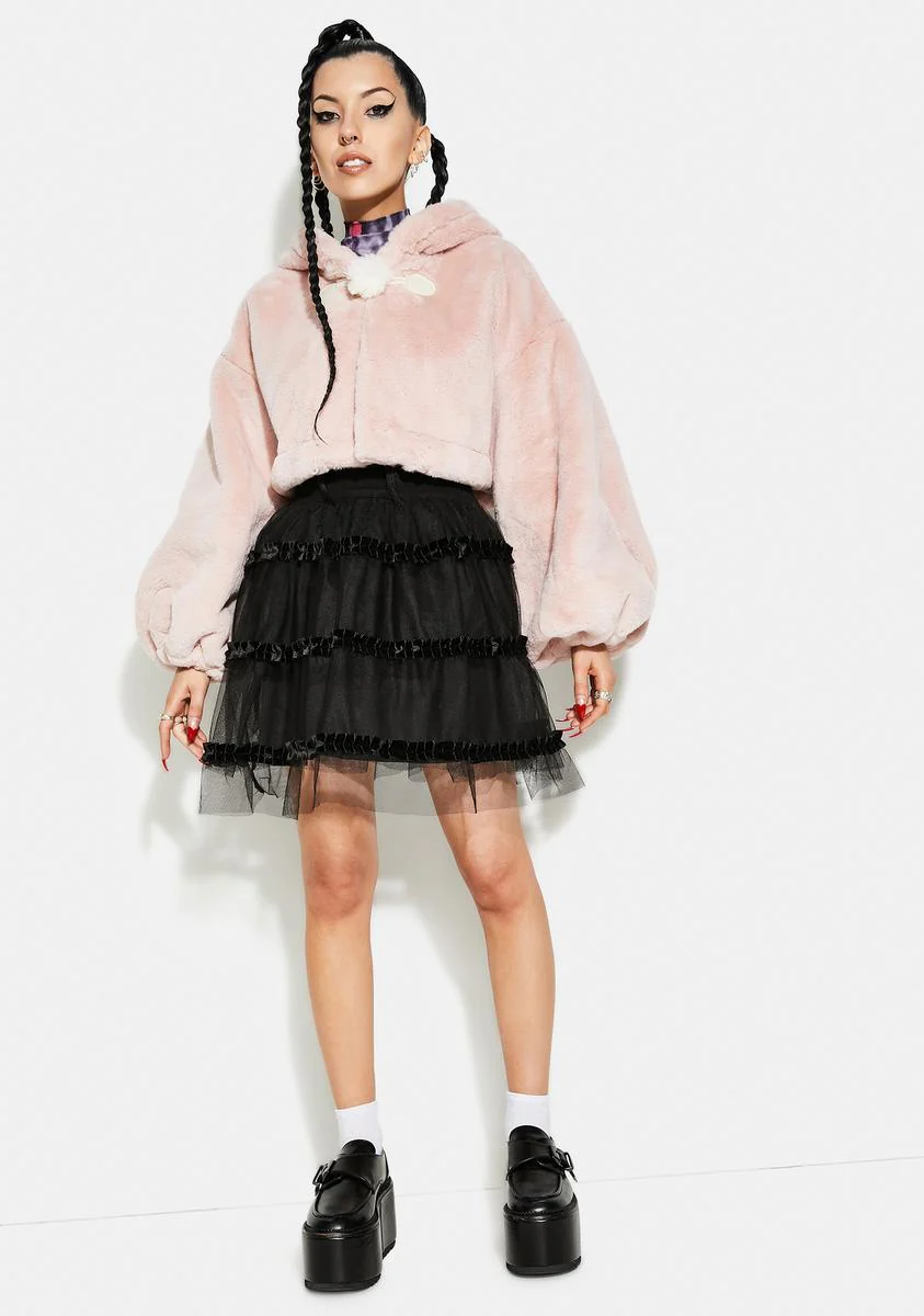 Pink Cat Ears Short Coat - Image 3