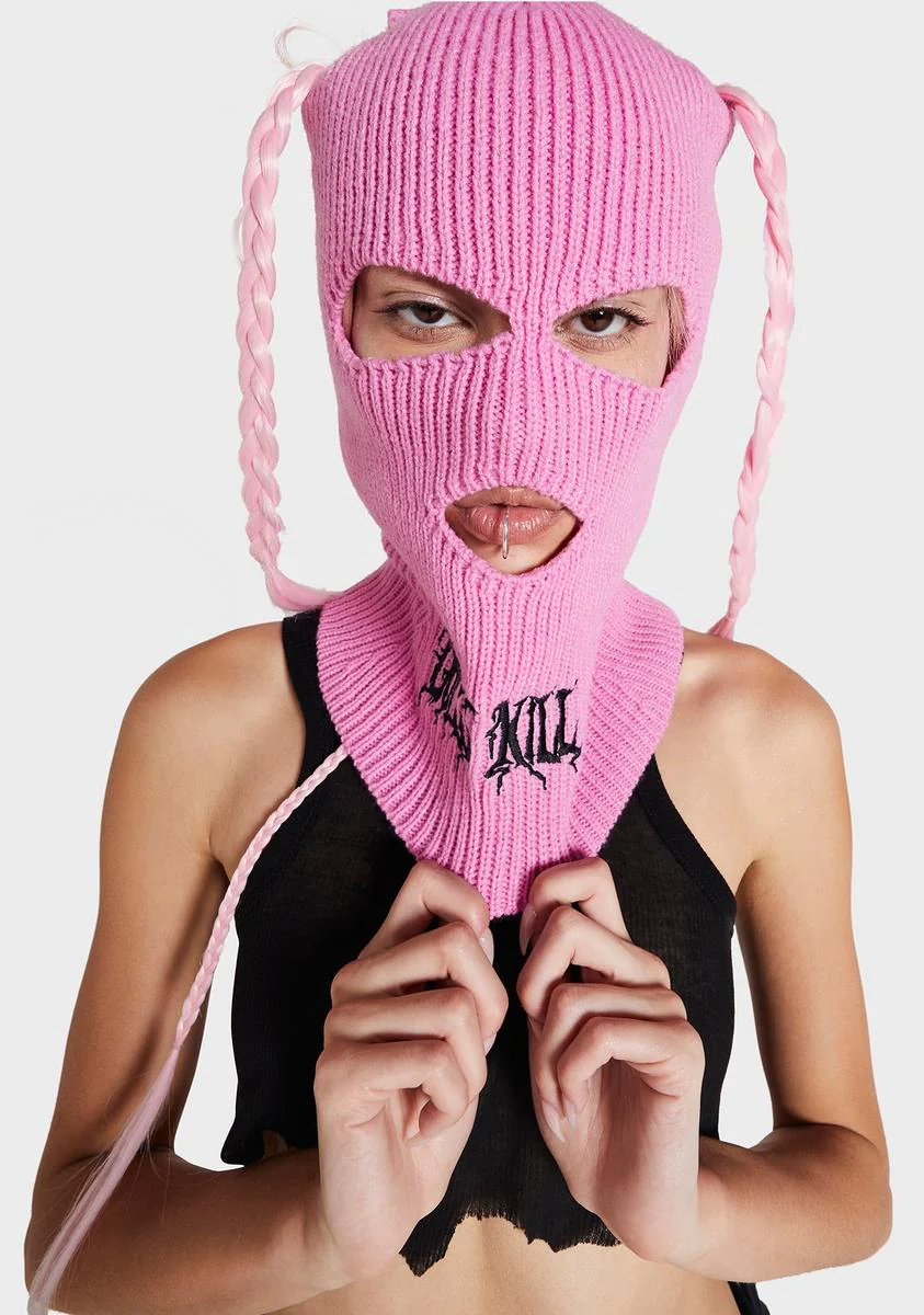 Pink DK Logo Ski Mask - Image 4