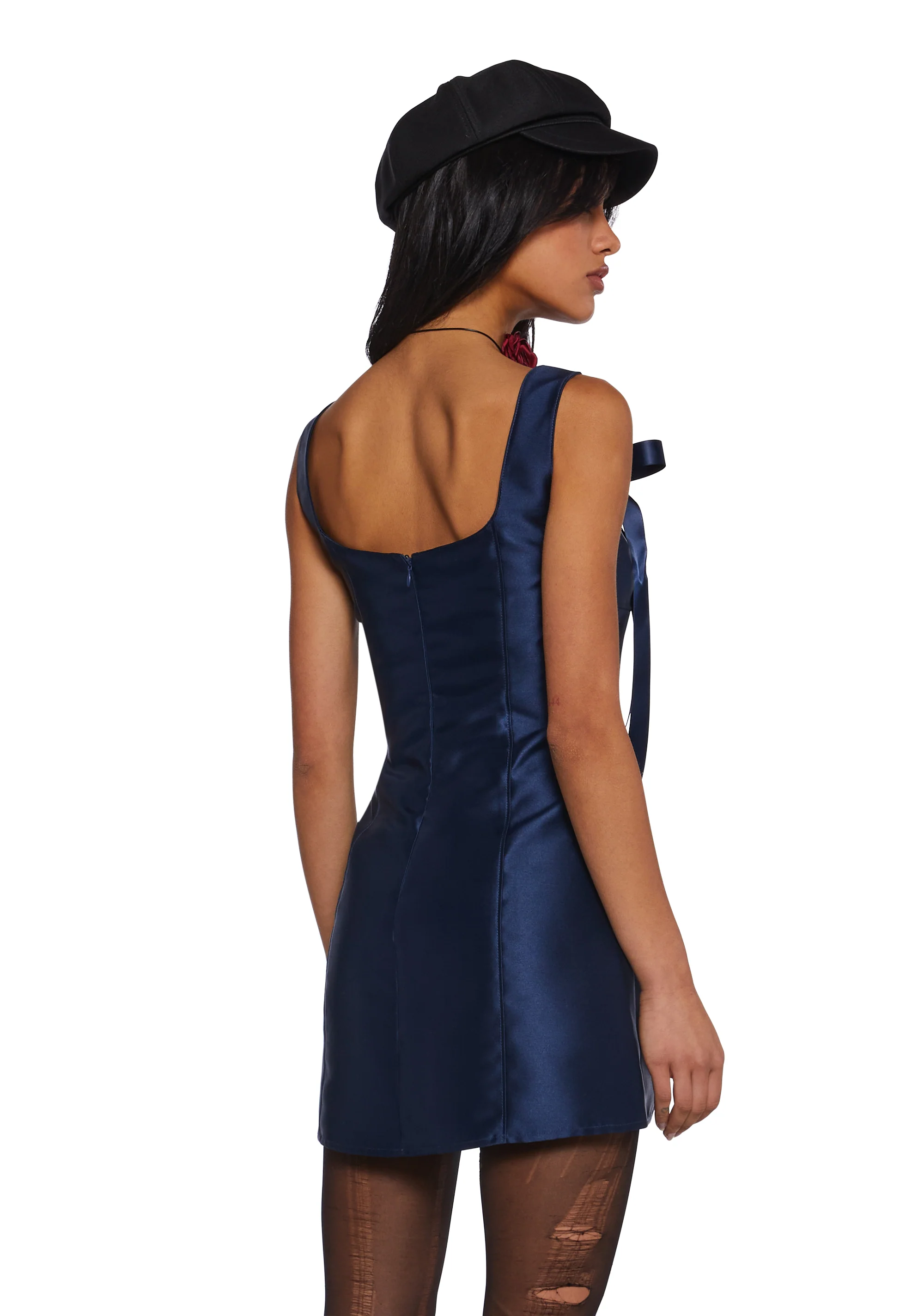 Pixie Stardust Mini Dress - Dark Blue - Image 4