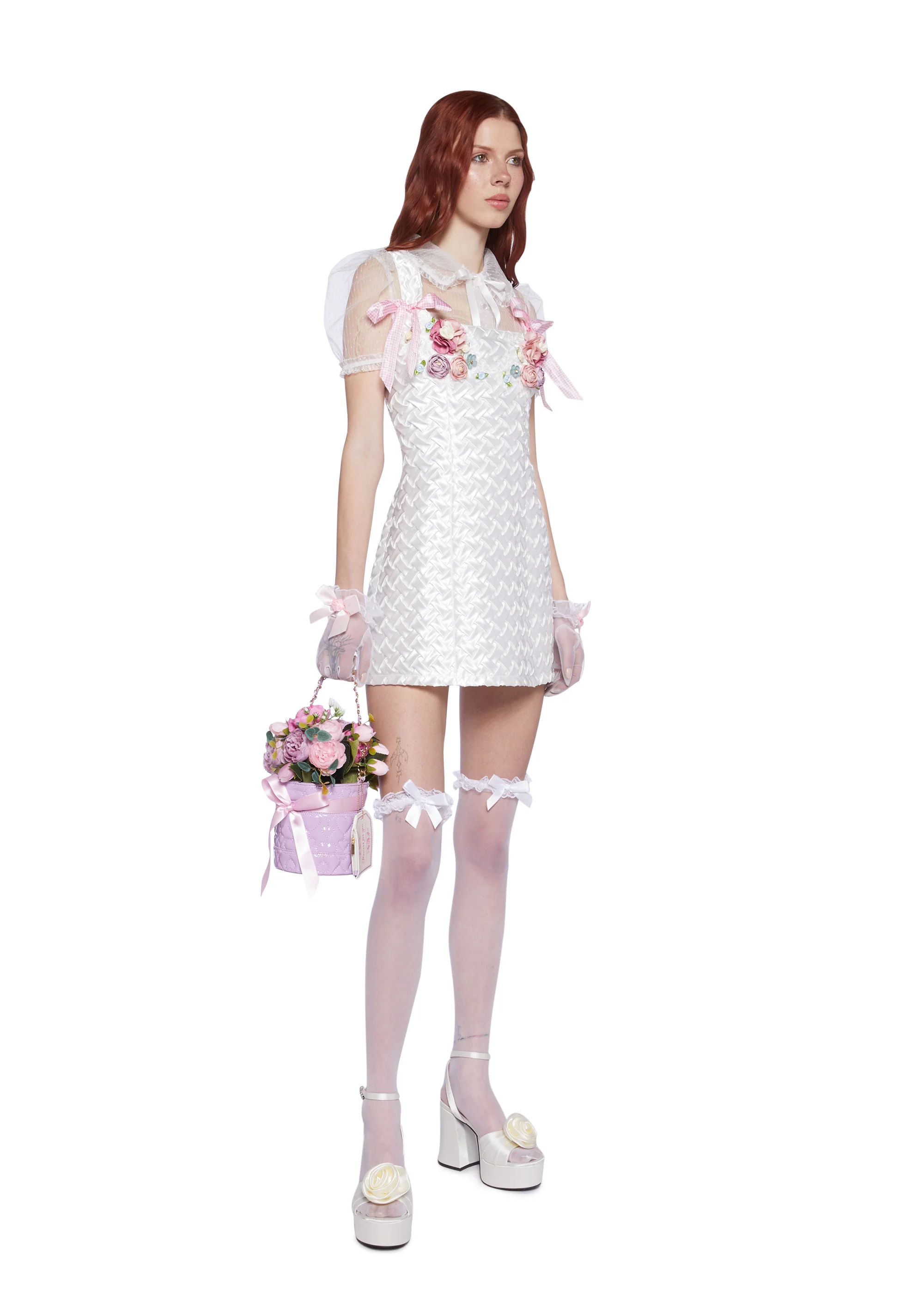 Pixie Stardust Mini Dress - Floral Basket - Image 2