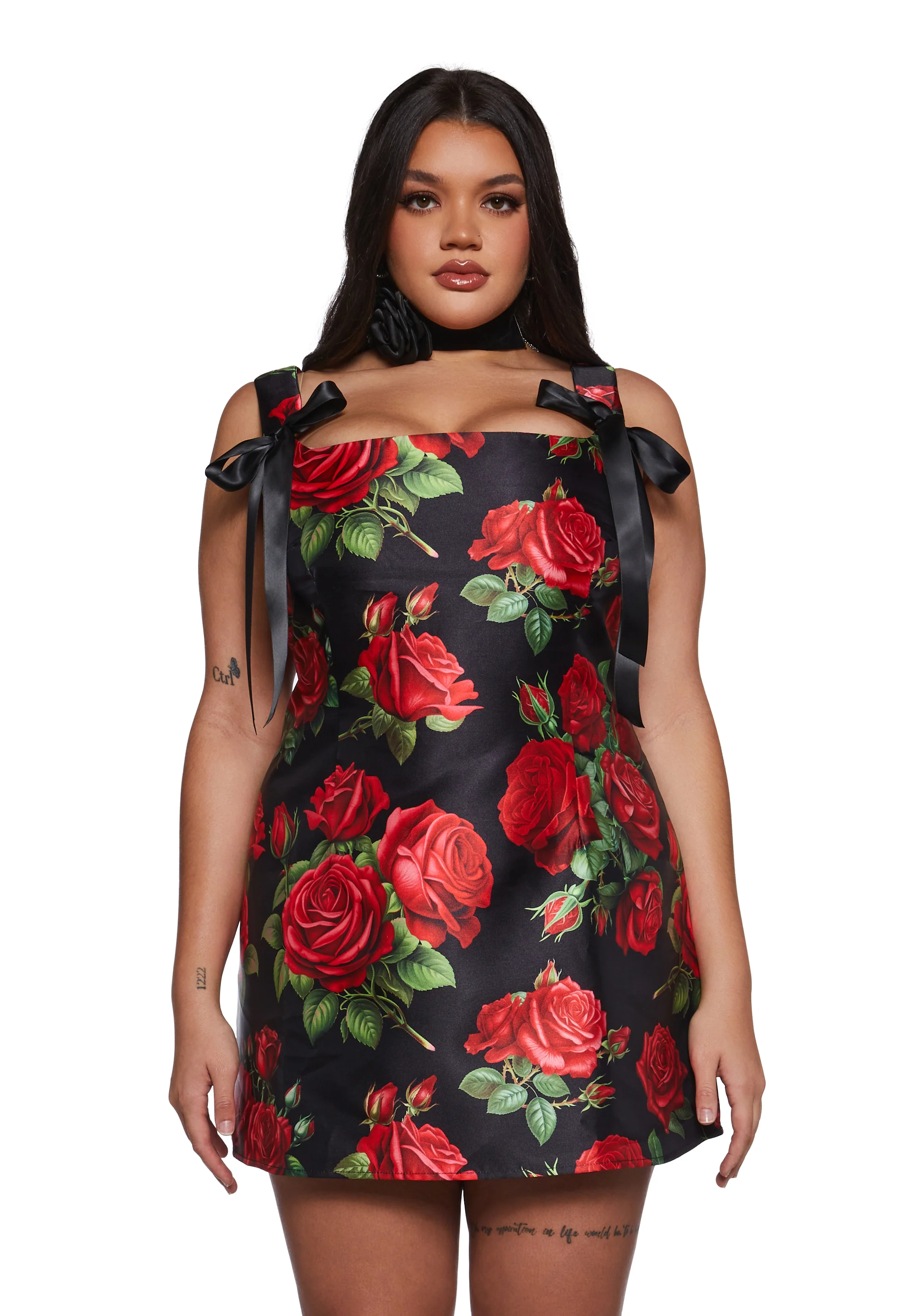 Pixie Stardust Mini Dress - Roses - Image 6
