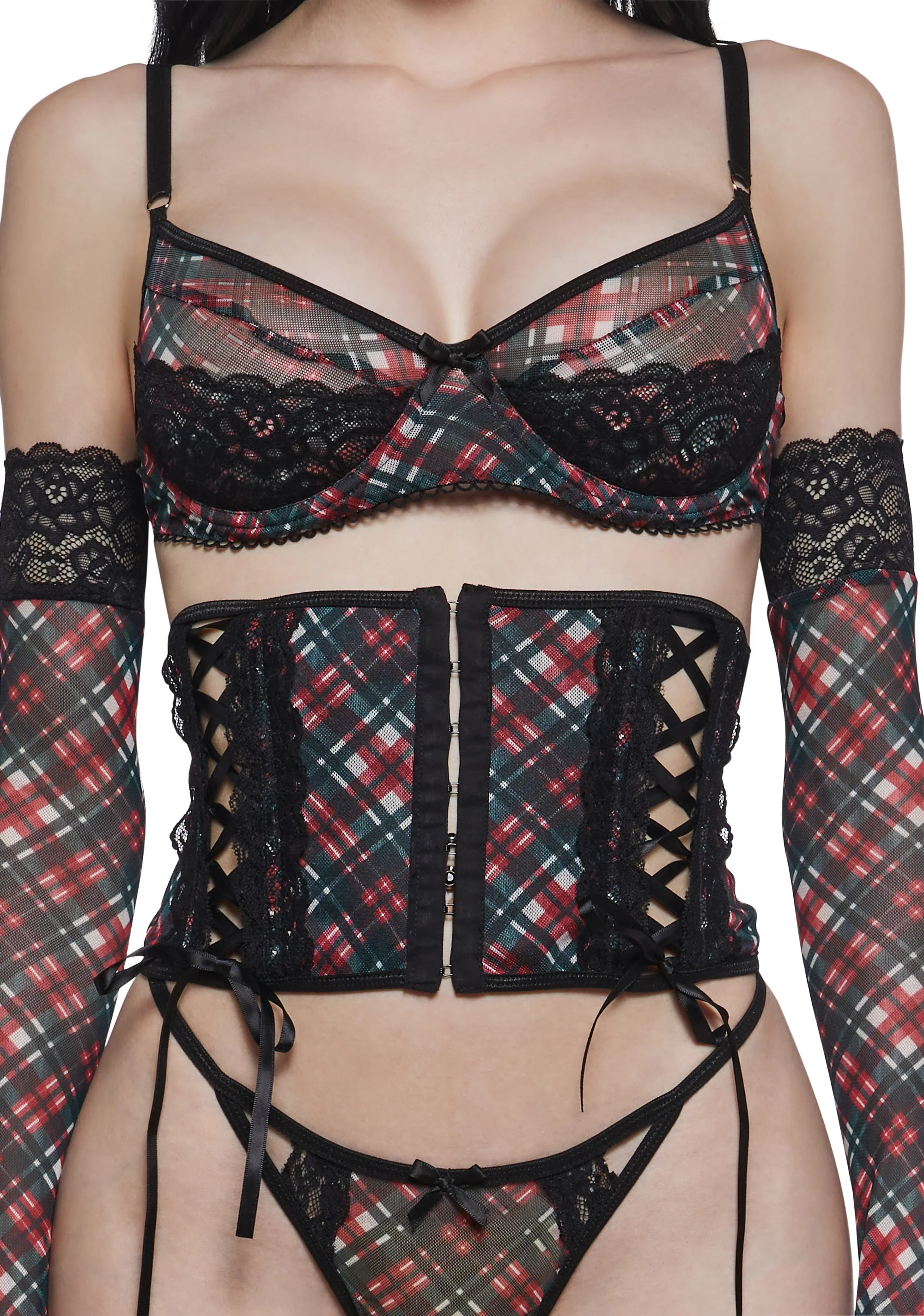 Plaid For You Lingerie Set - Image 5