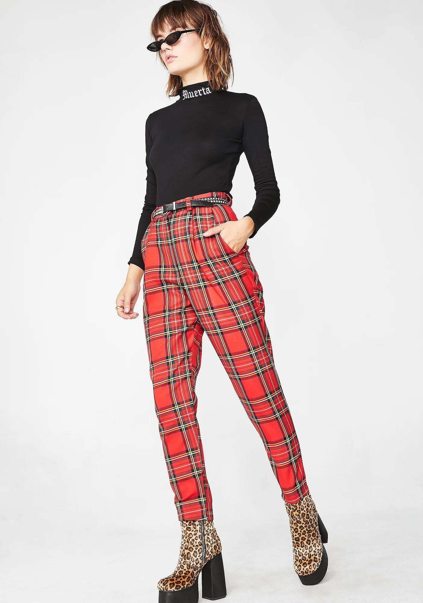 Plaid Aubrey Classic Trousers - Image 5