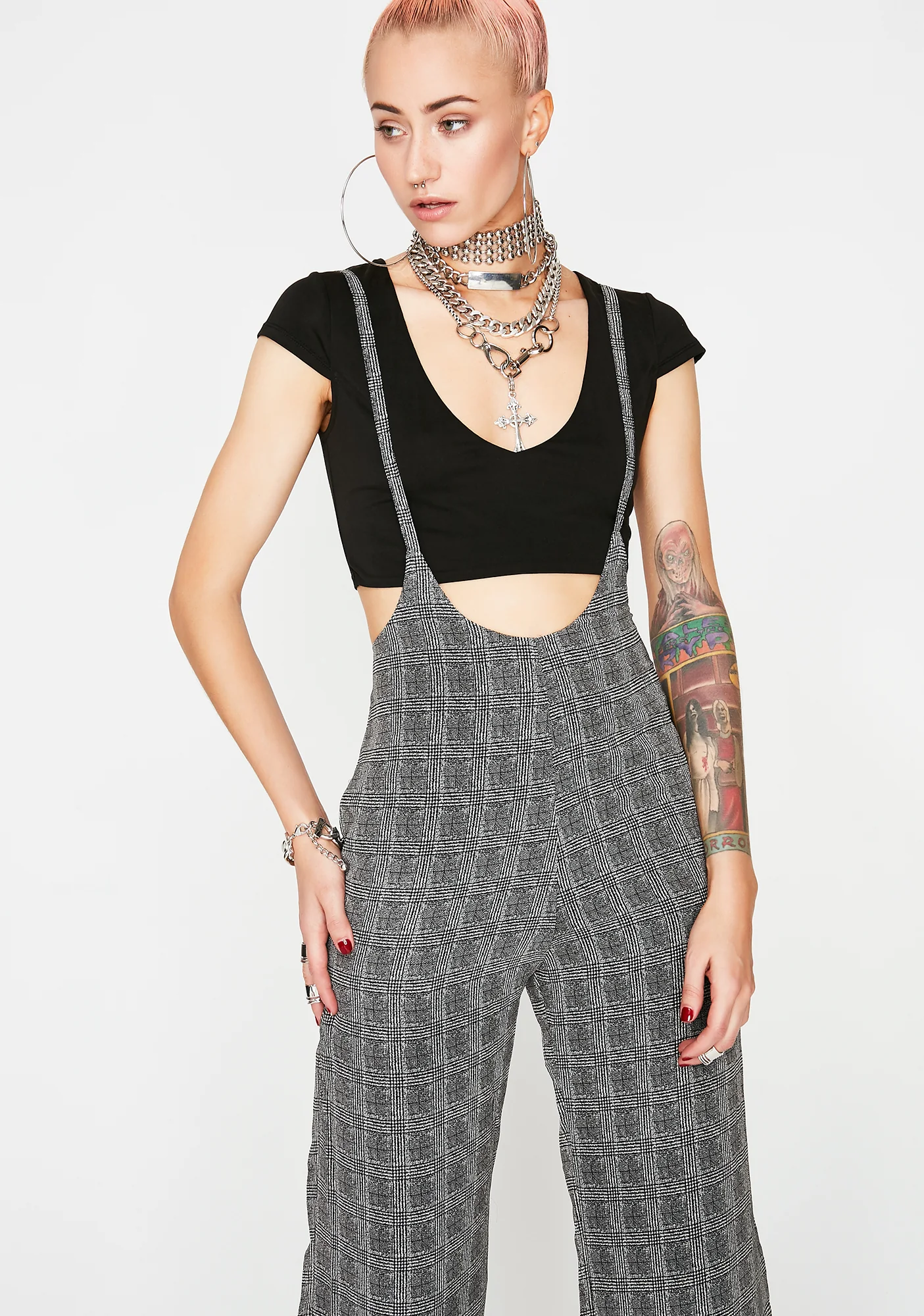 Plaid Got The Juice Jumpsuit - Image 2