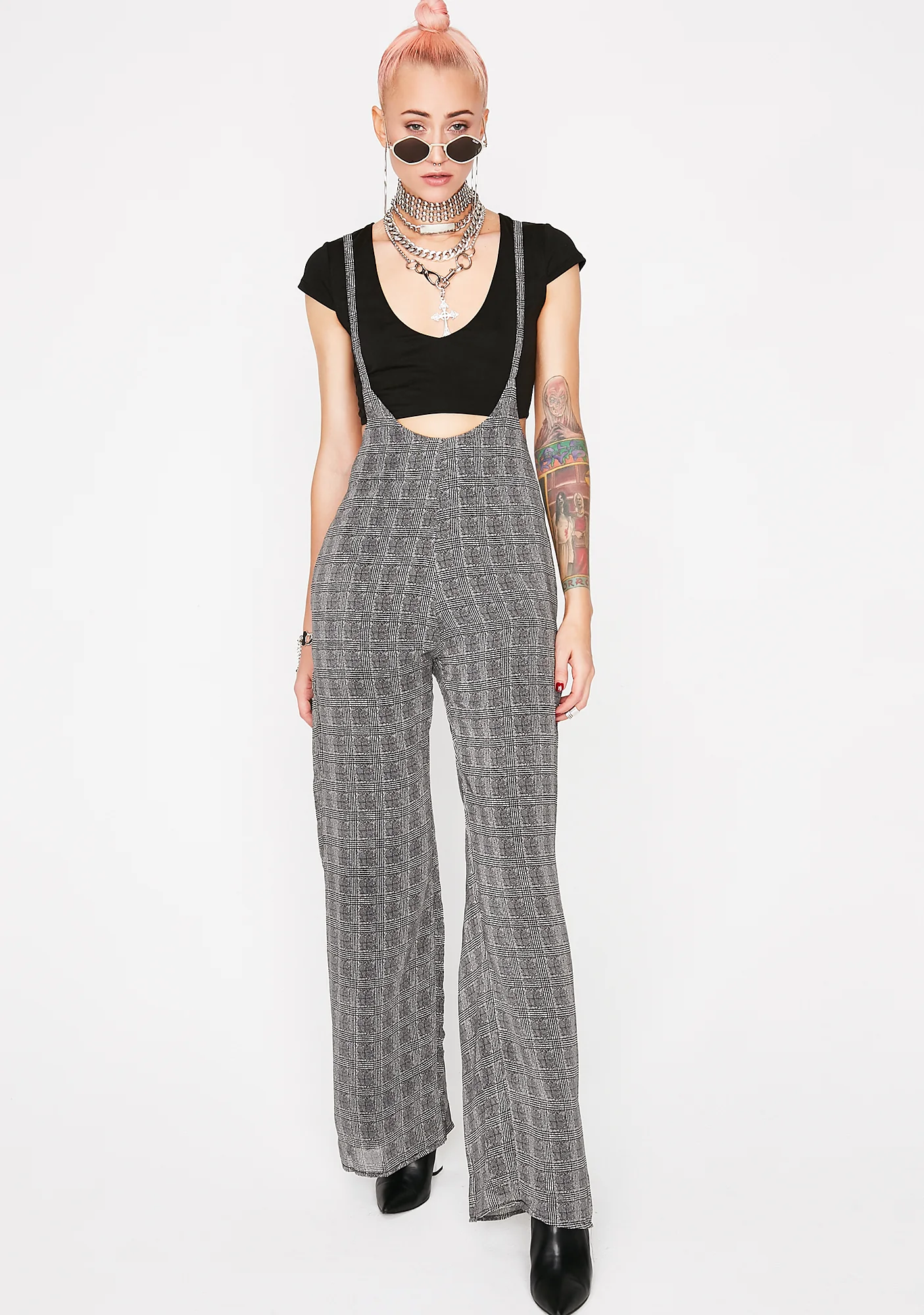 Plaid Got The Juice Jumpsuit - Image 3