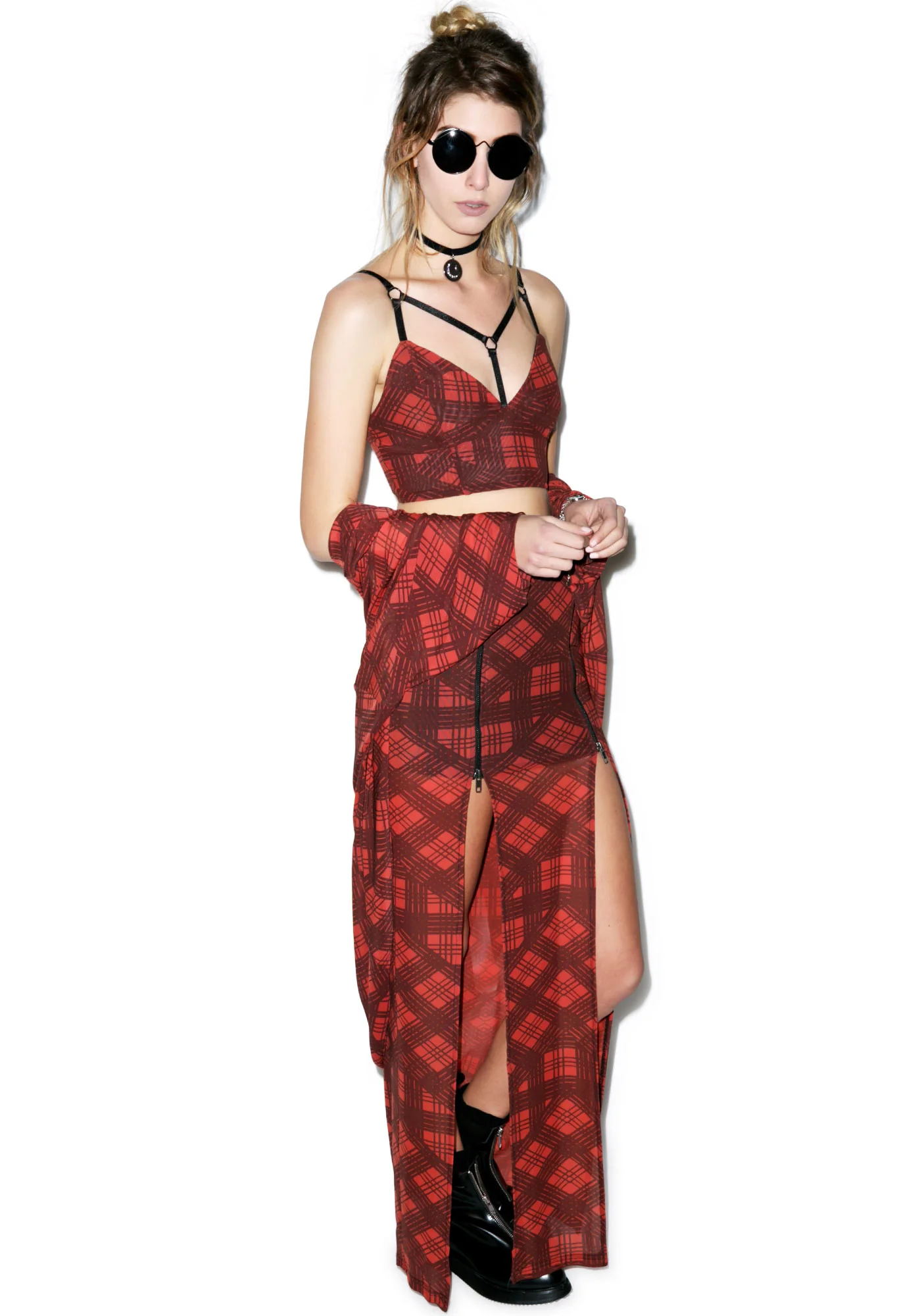 Plaid-ical Bralette - Image 2