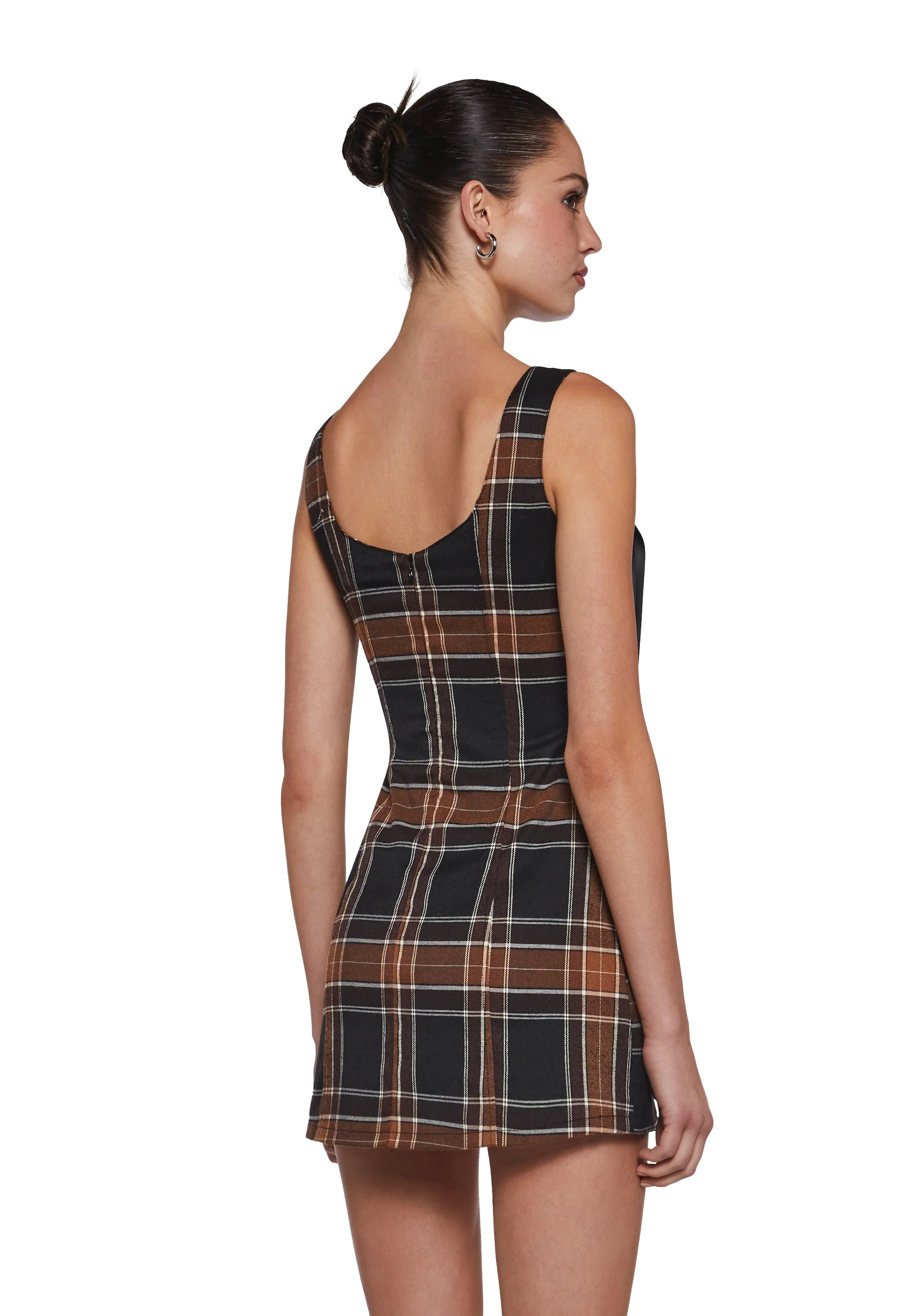 Pixie Stardust Mini Dress - Plaid - Image 4