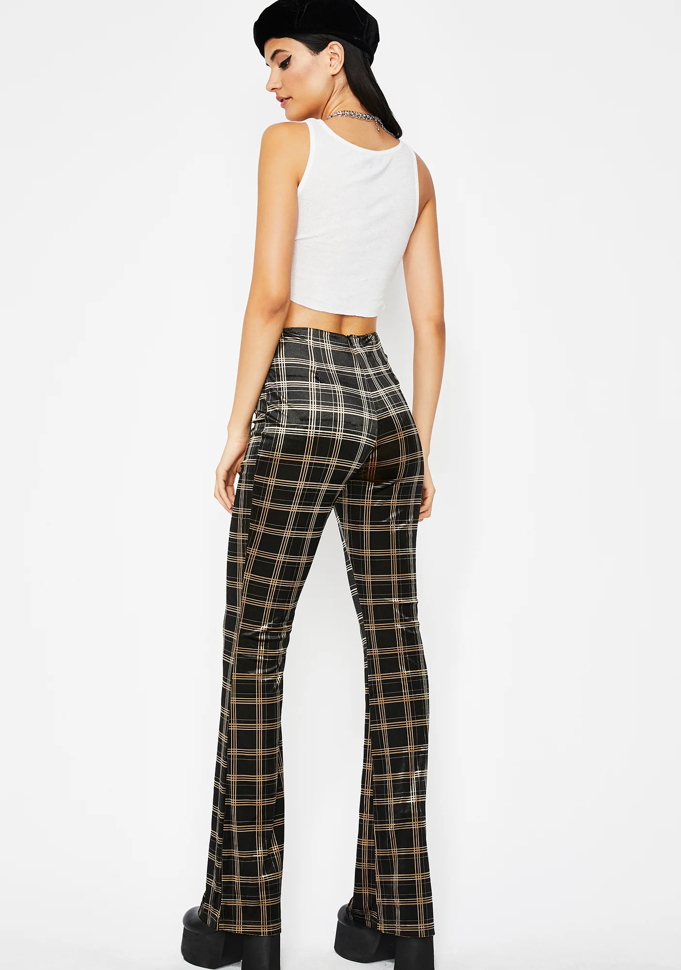 Plaid Posse High Waist Pants - Image 4
