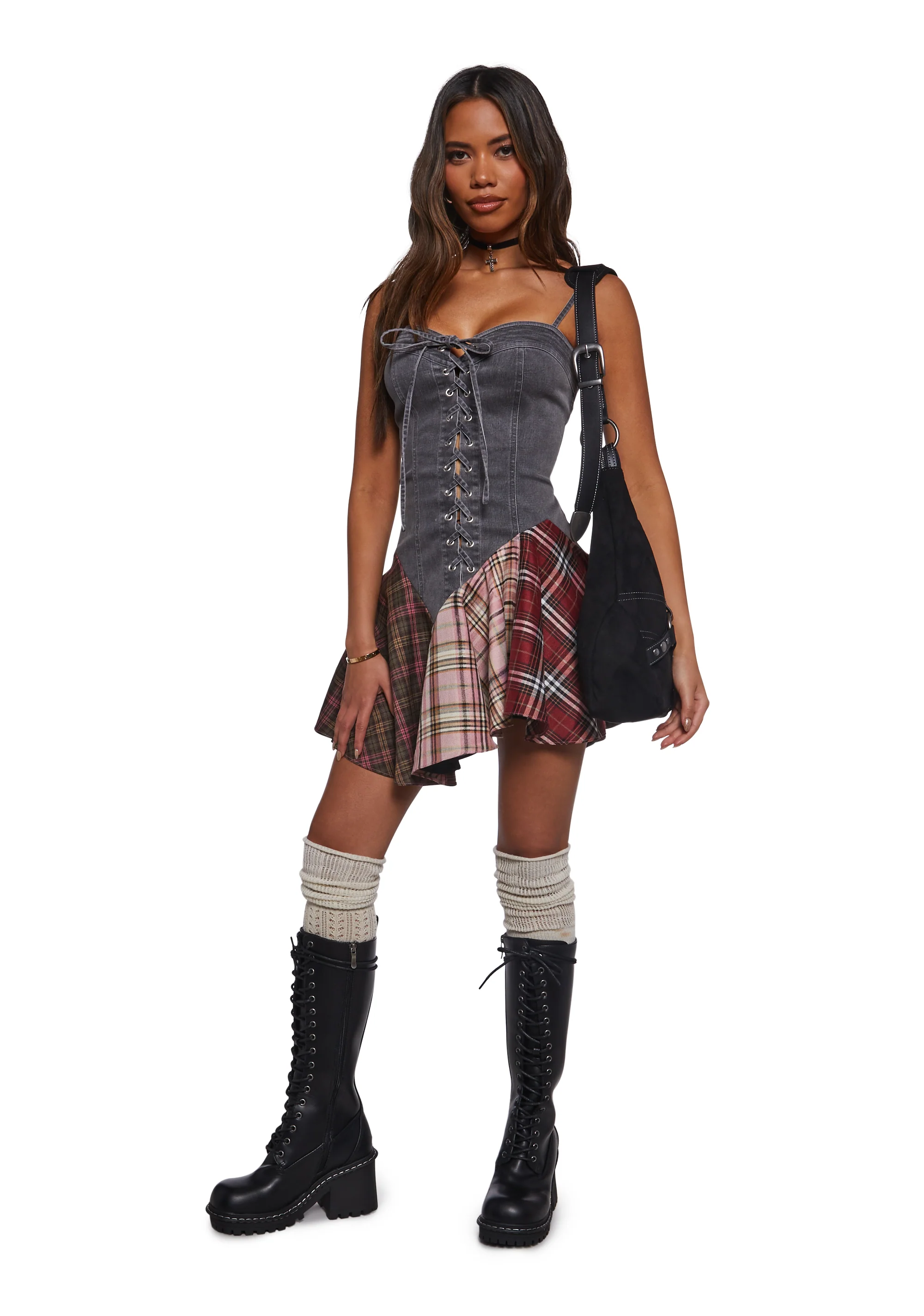 Grunge Thoughts Mini Dress - Image 2