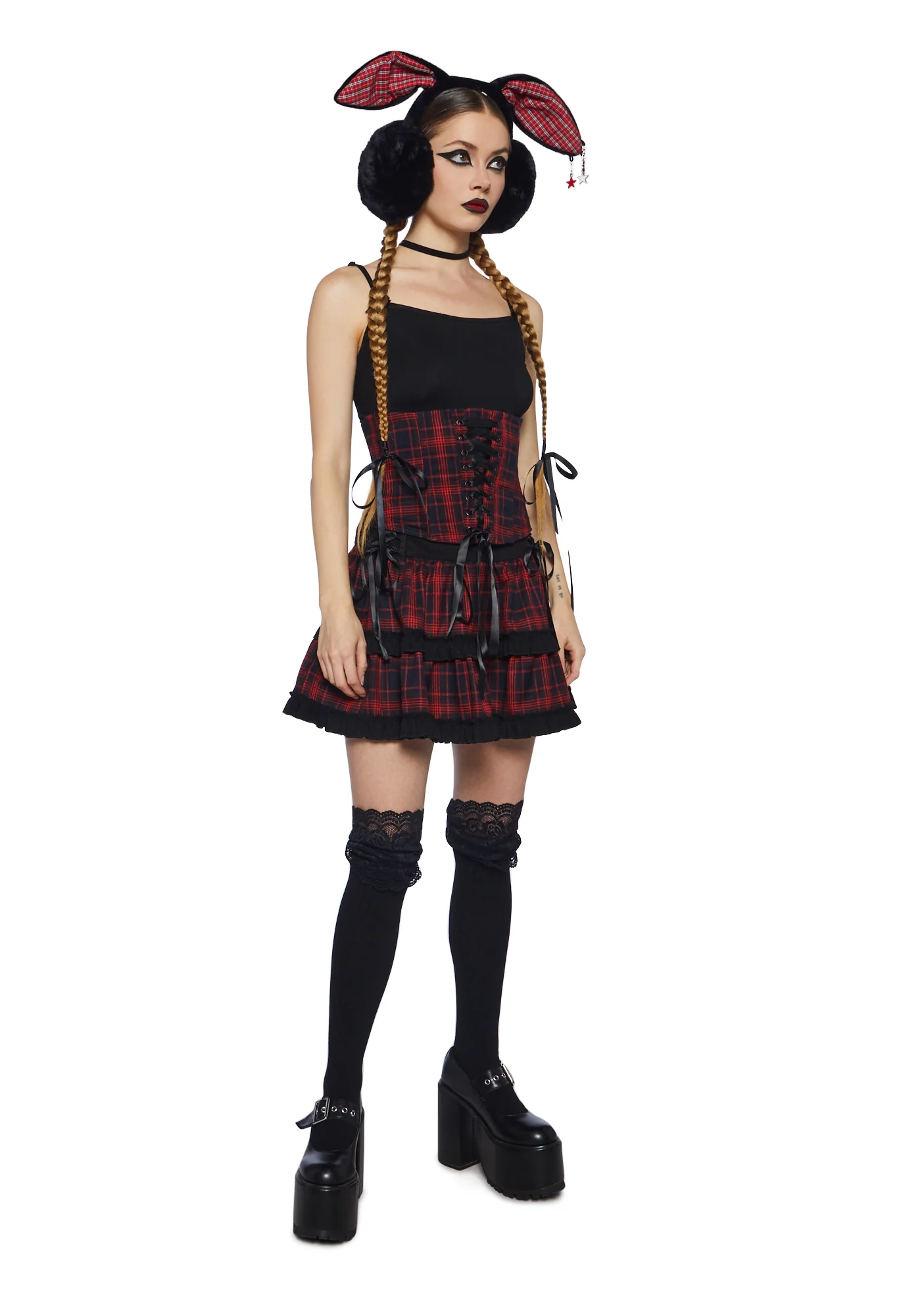 Goth Grooves Mini Skirt - Image 7