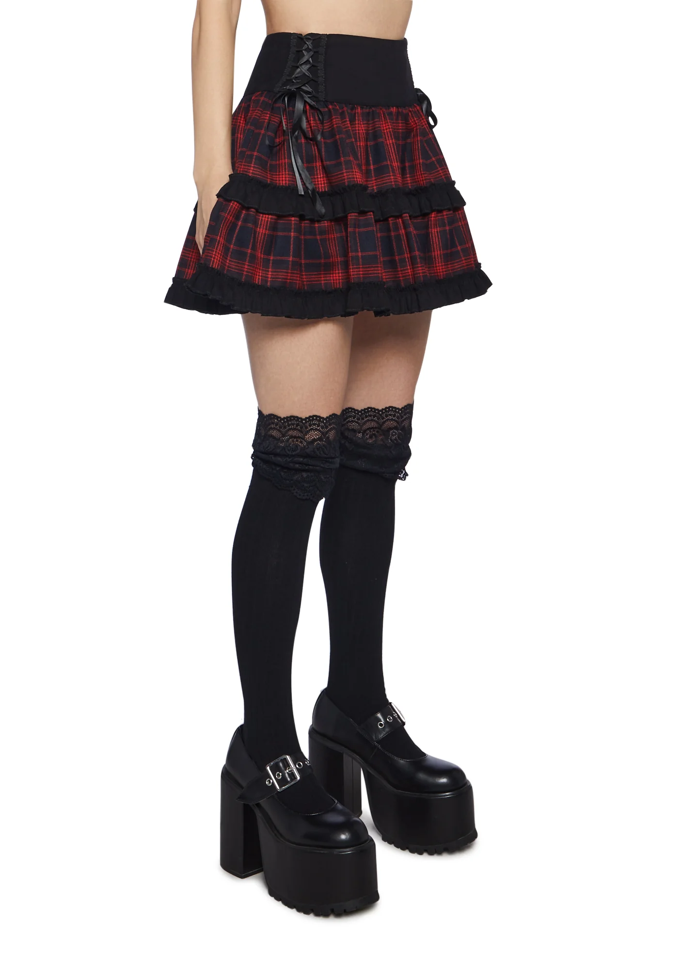 Goth Grooves Mini Skirt - Image 8