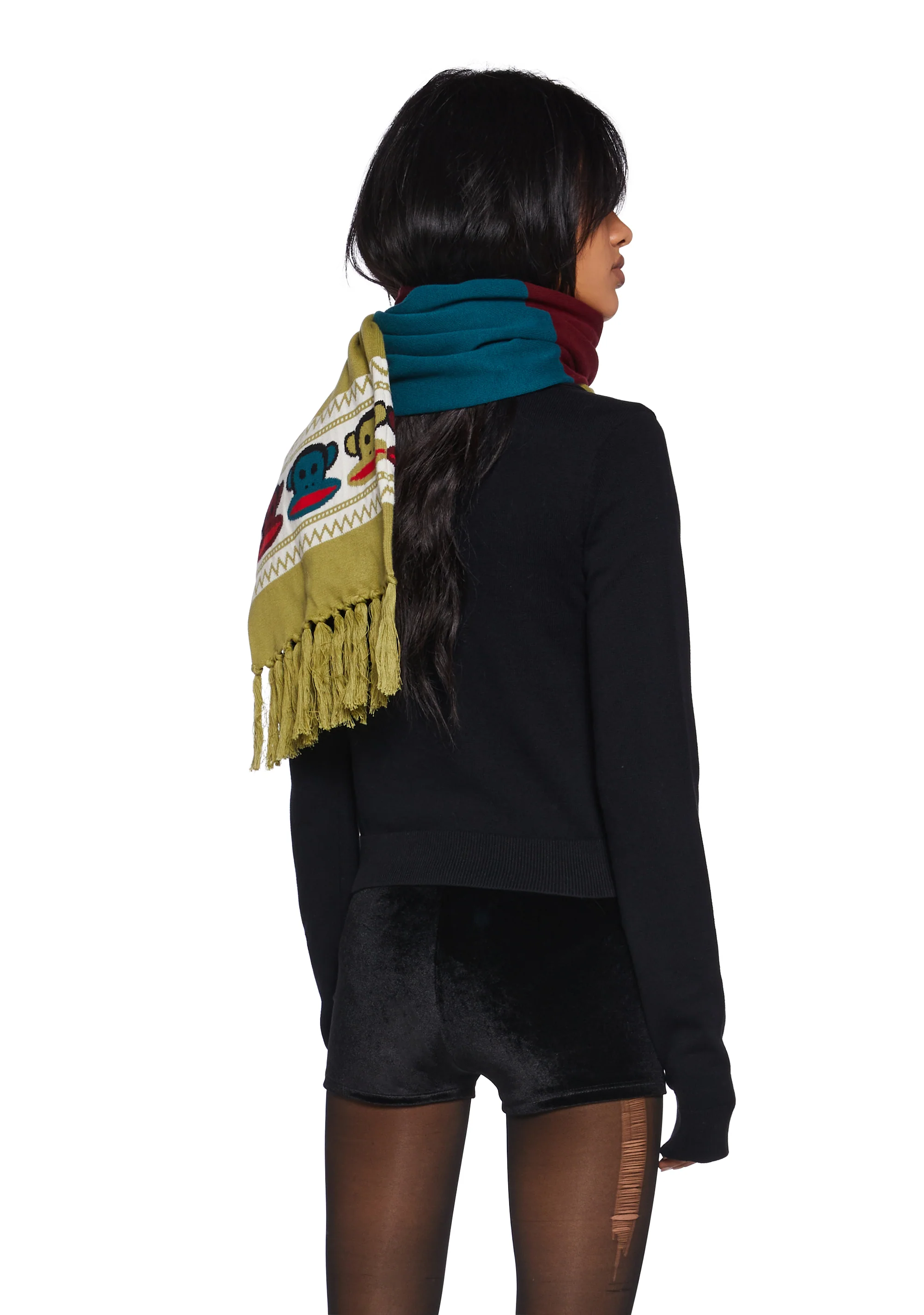 Retro Cozy Knit Scarf - Image 4