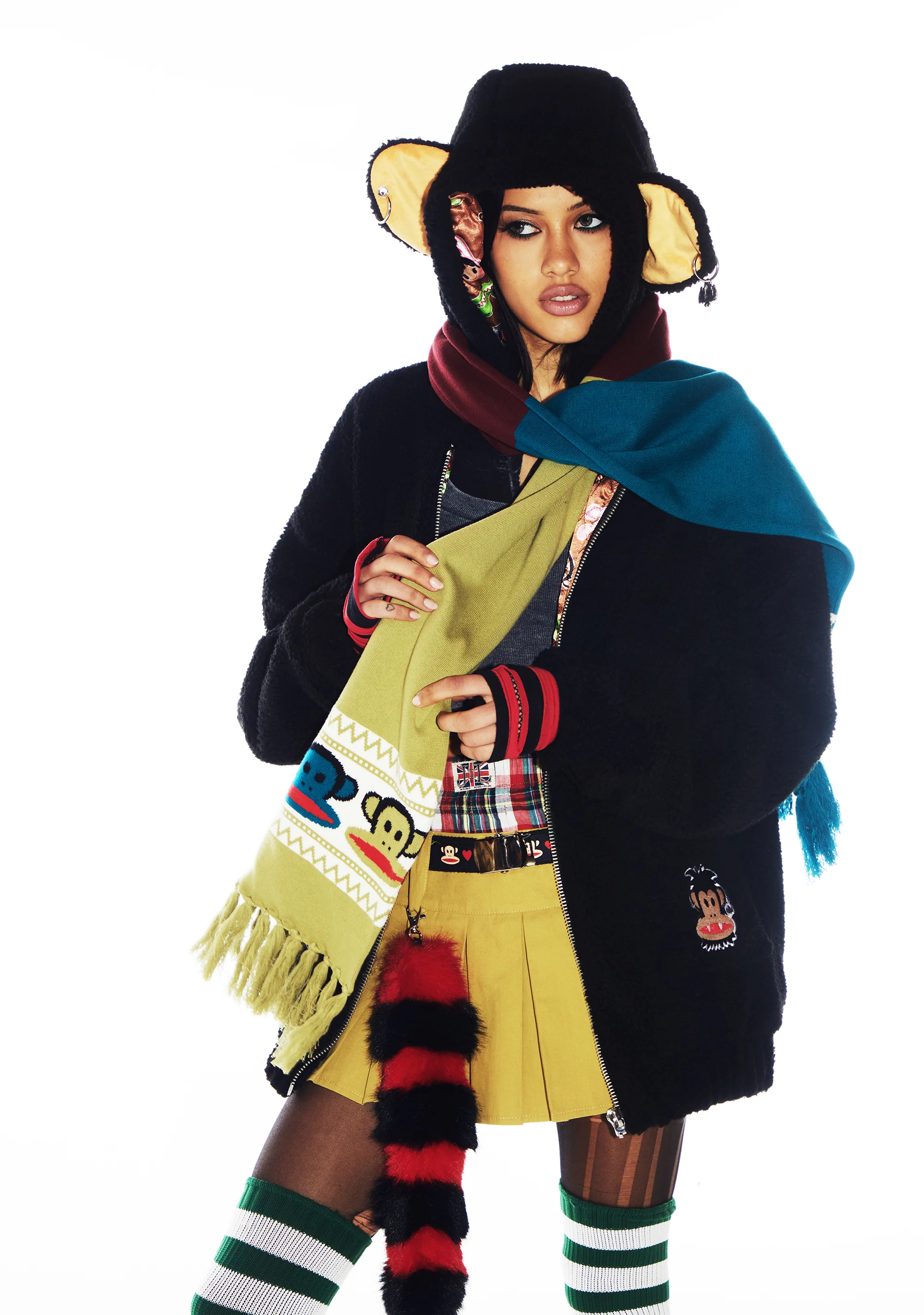 Retro Cozy Knit Scarf - Image 5