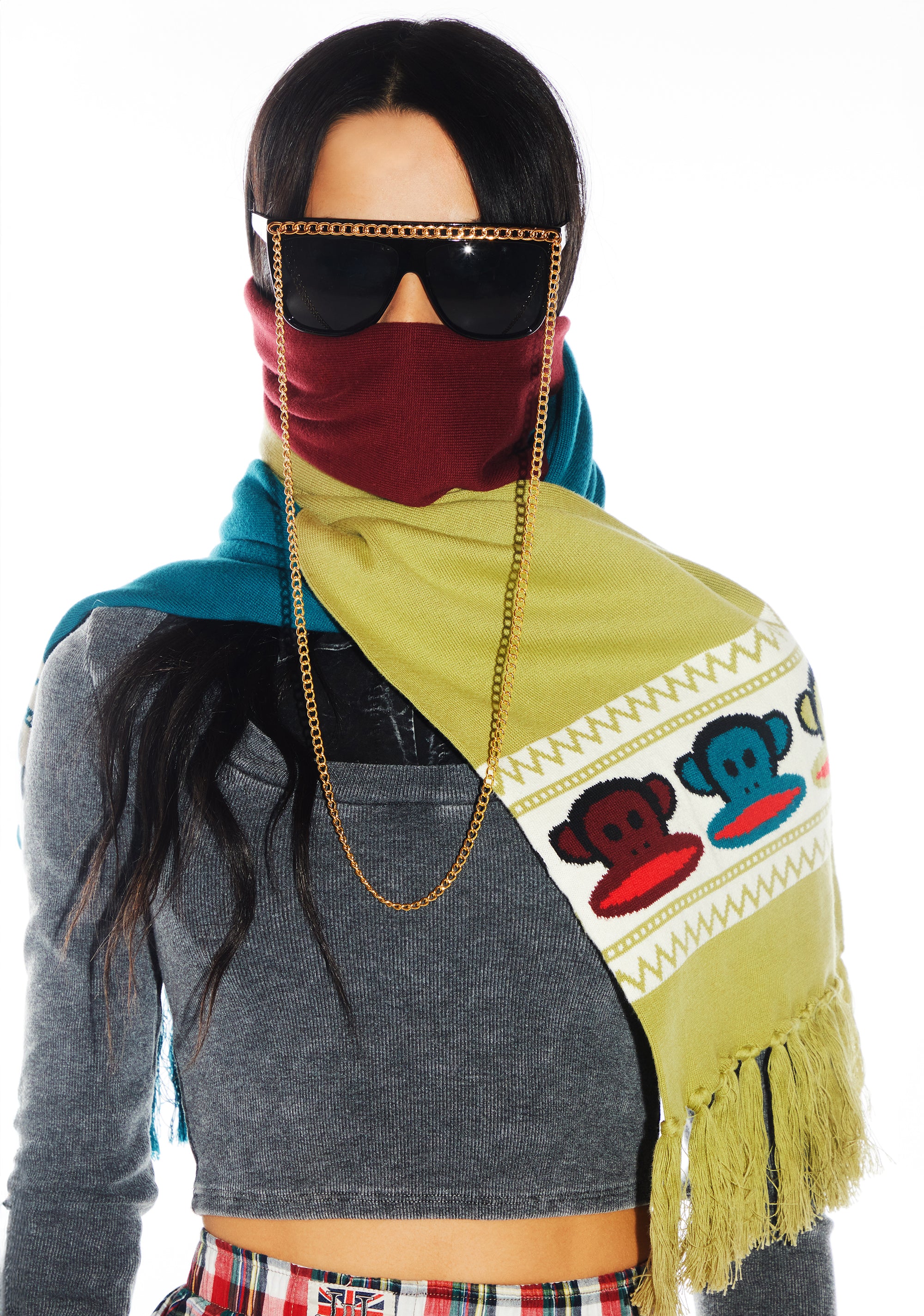 Retro Cozy Knit Scarf - Image 6