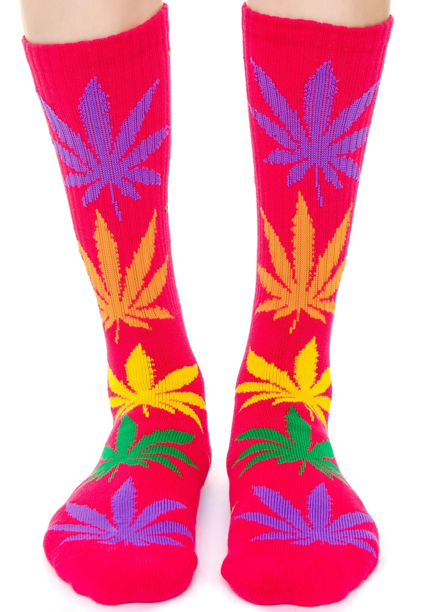 Plantlife Multi Color Sock - Red - Image 2