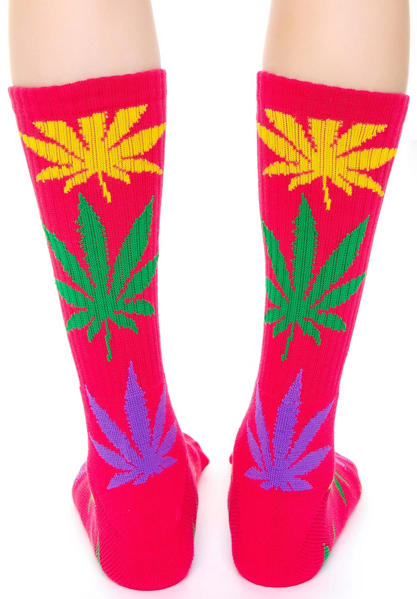 Plantlife Multi Color Sock - Red - Image 3