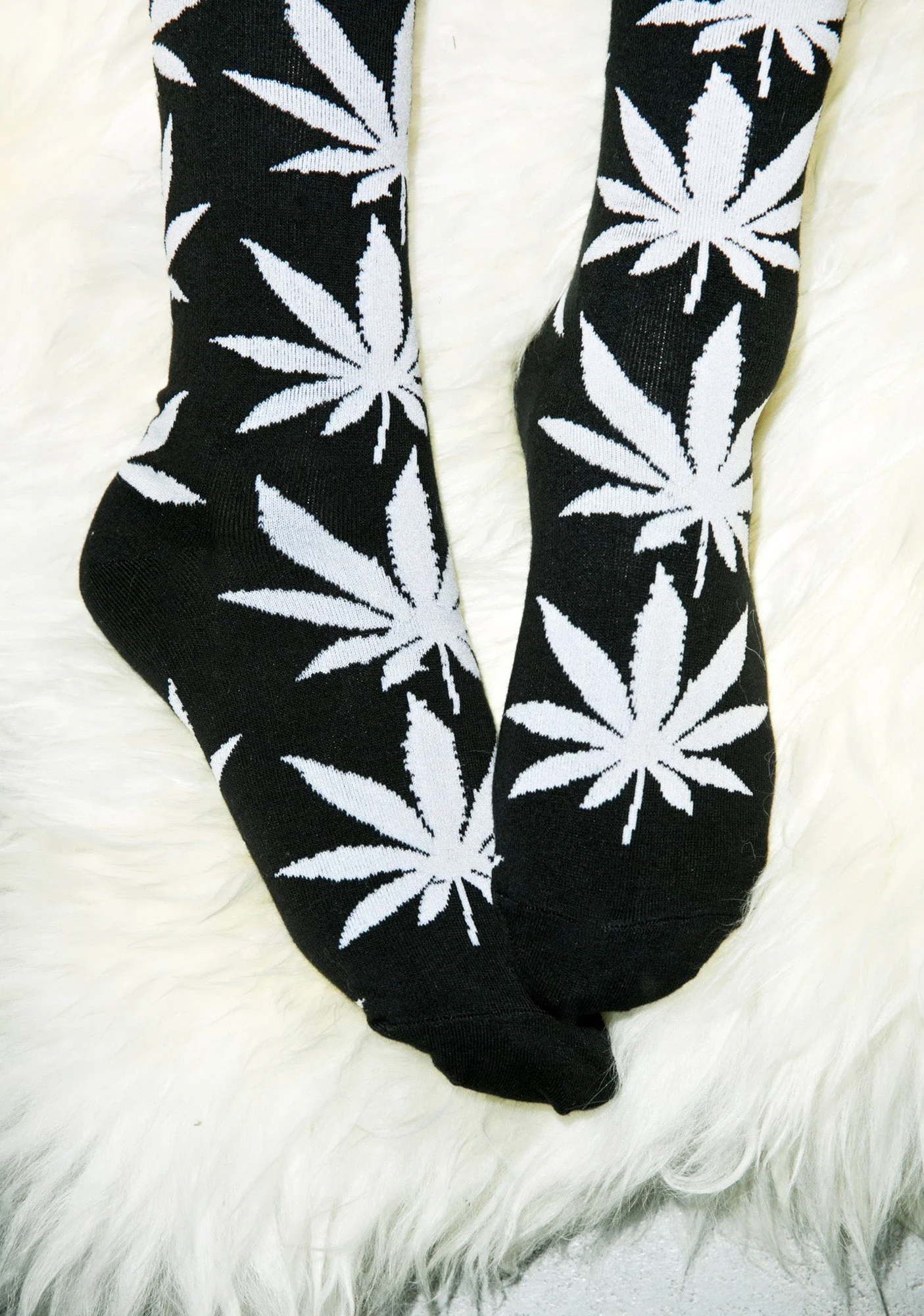 Plantlife Thigh High Socks - Gray - Image 6