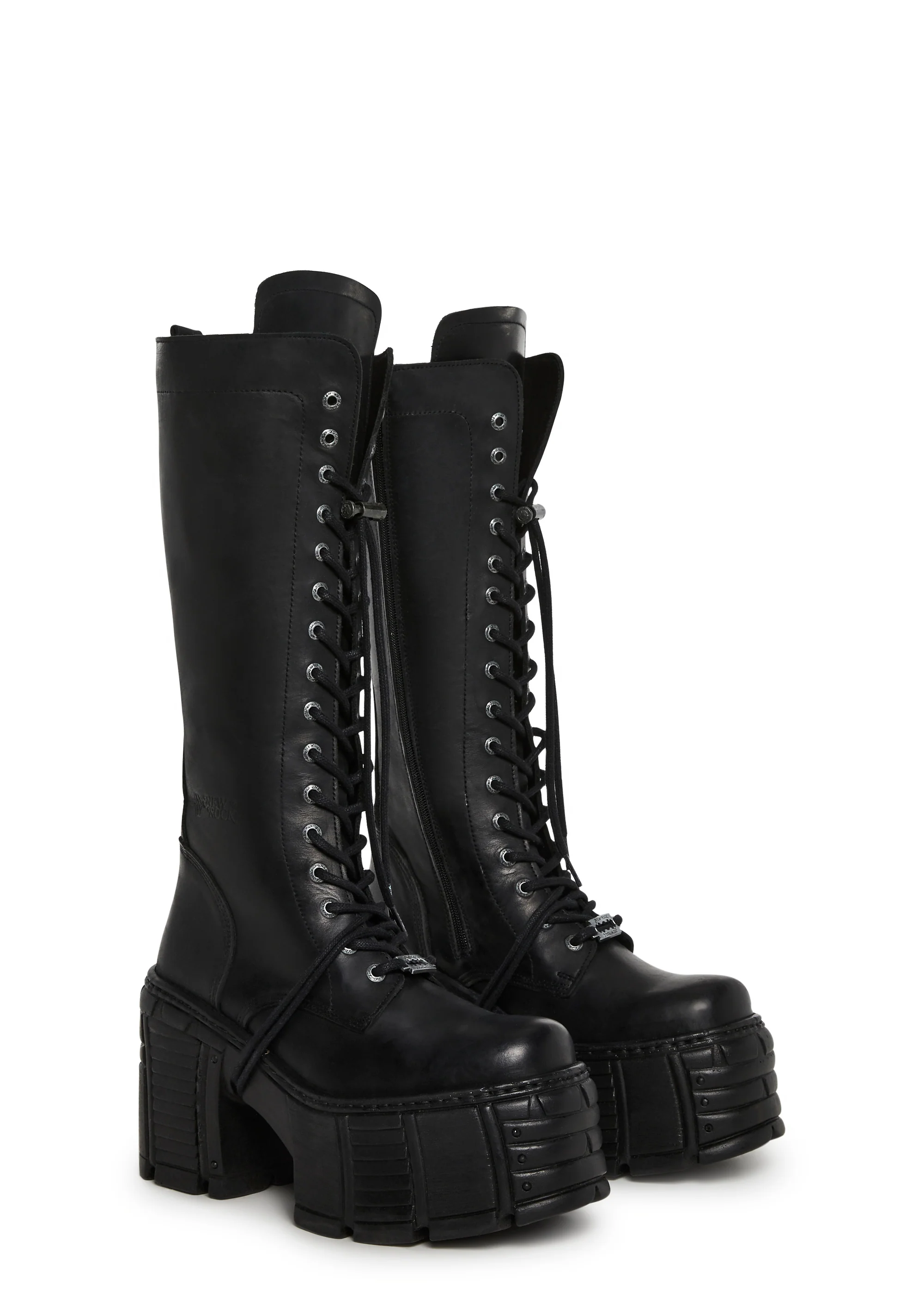 M-TM002-C2 Lace-Up Knee High Boots - Image 4
