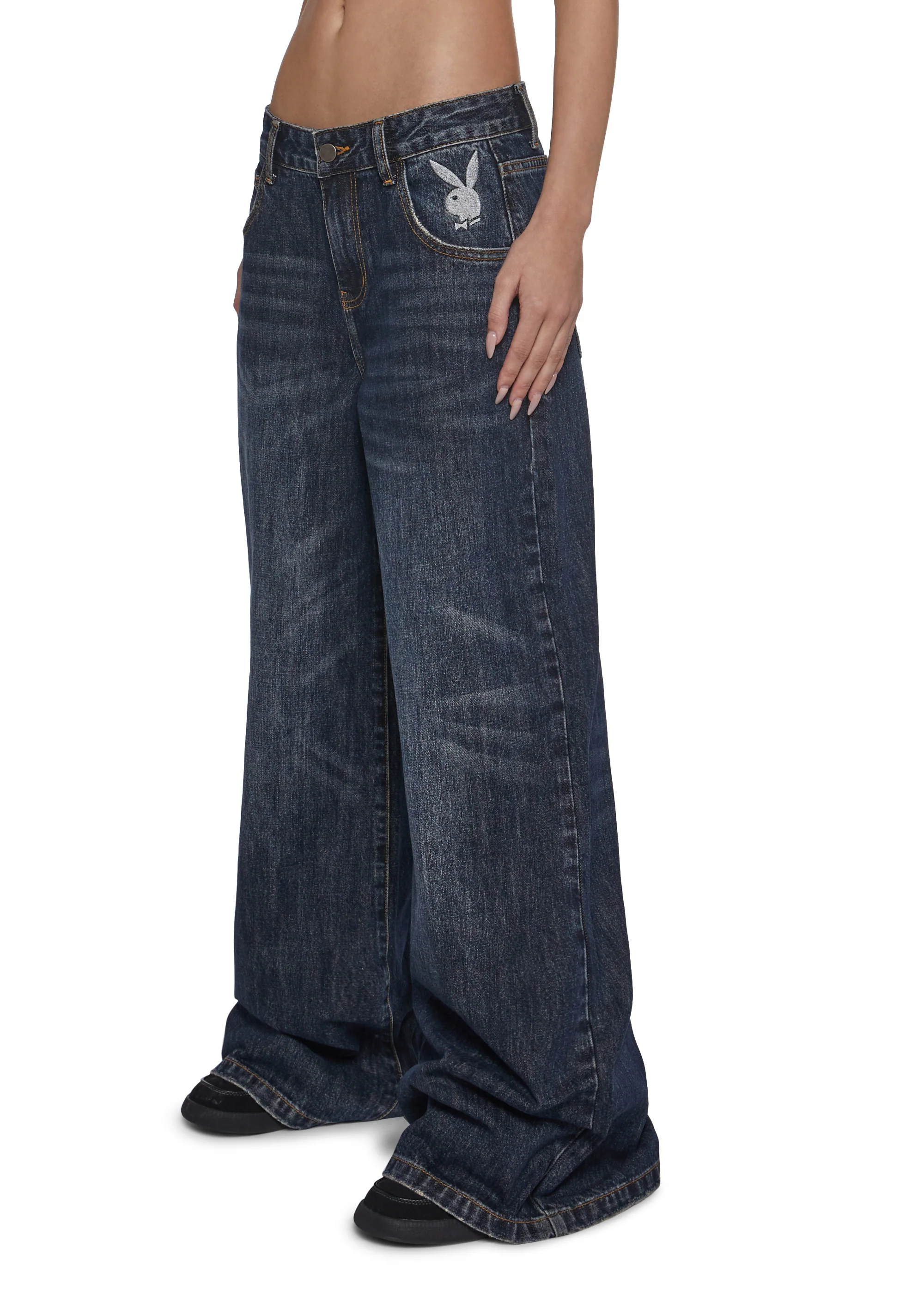 Sinful Attitude Wide Leg Jeans - Playboy - Image 5
