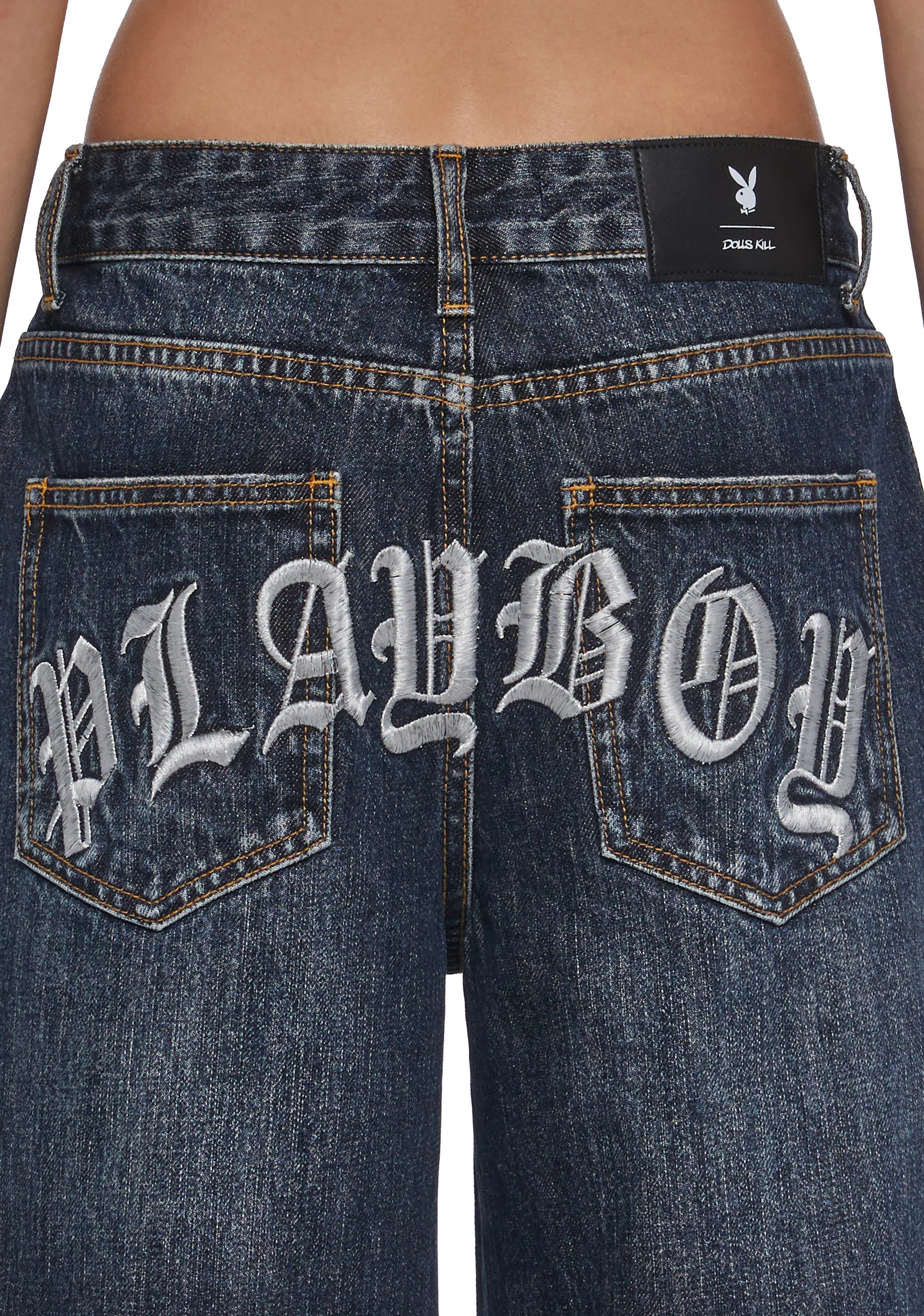 Sinful Attitude Wide Leg Jeans - Playboy - Image 8