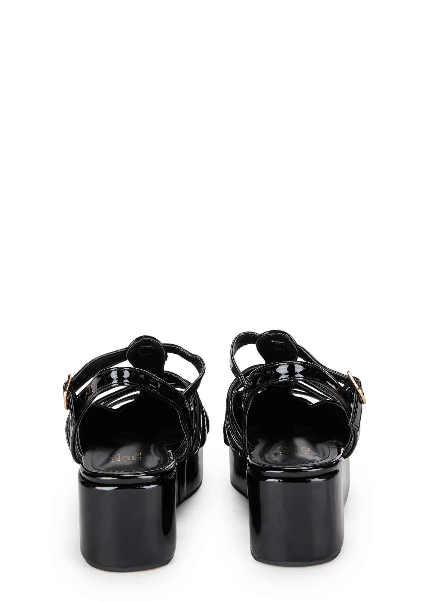 Play Date Platform Sandals- Black - Image 4