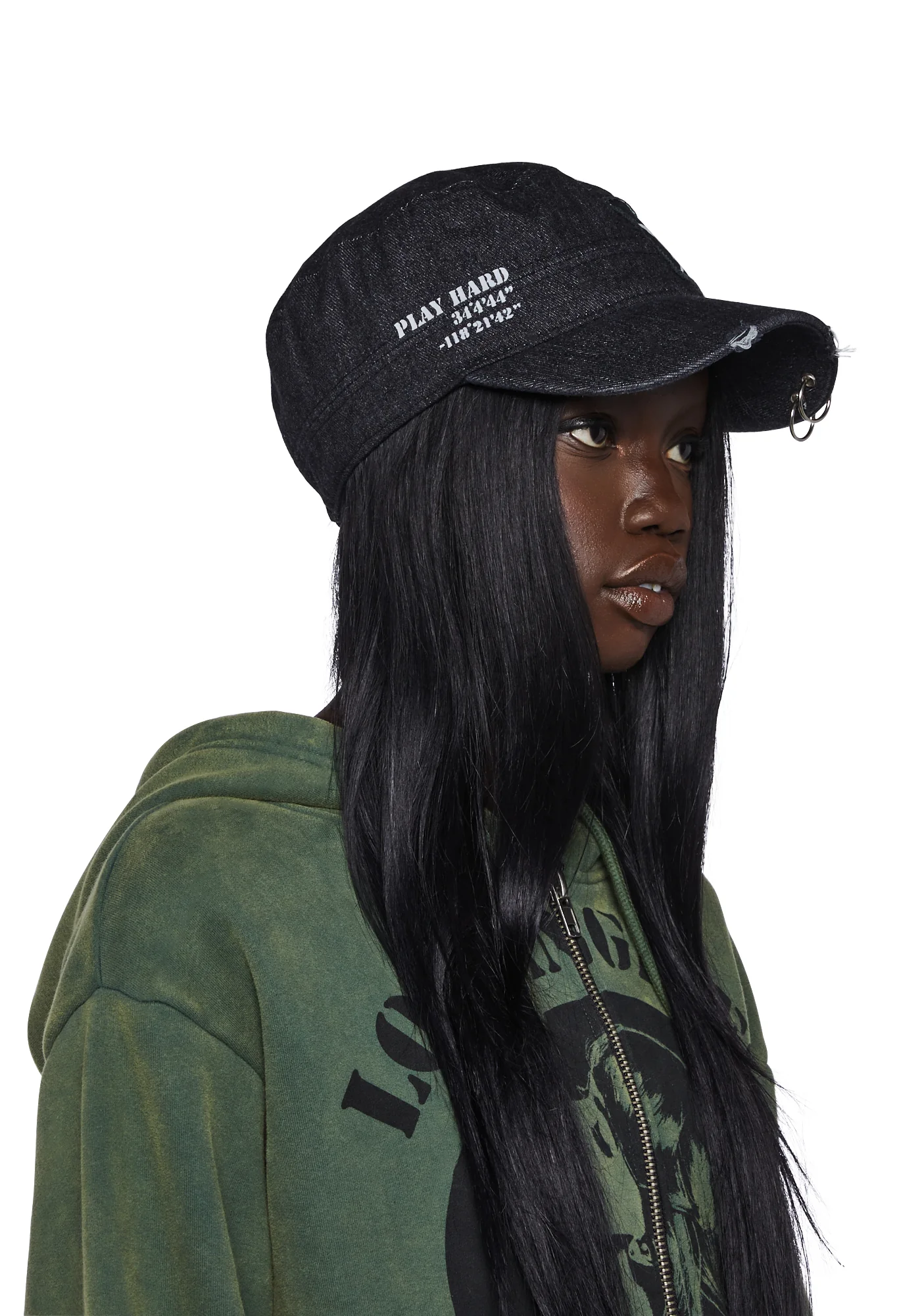Play Hard Military Hat - Image 3