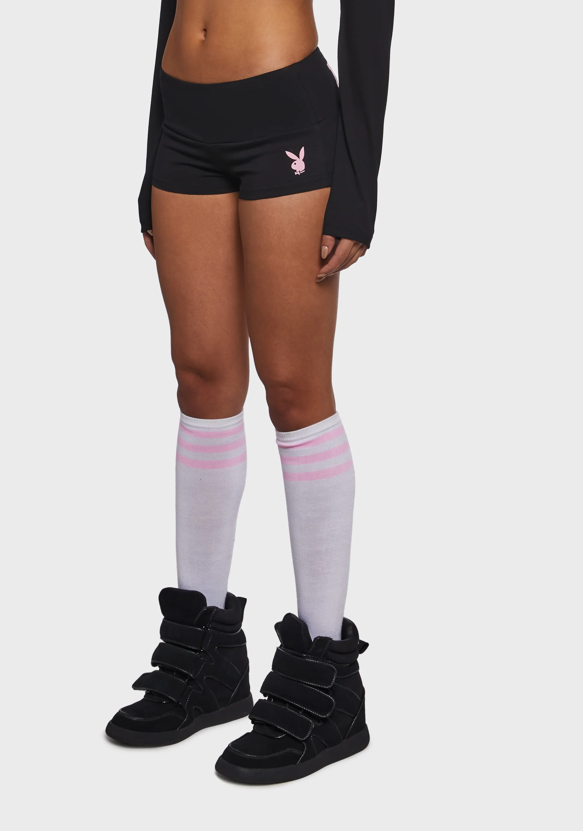 Playboy Mini Shorts - Black - Image 6