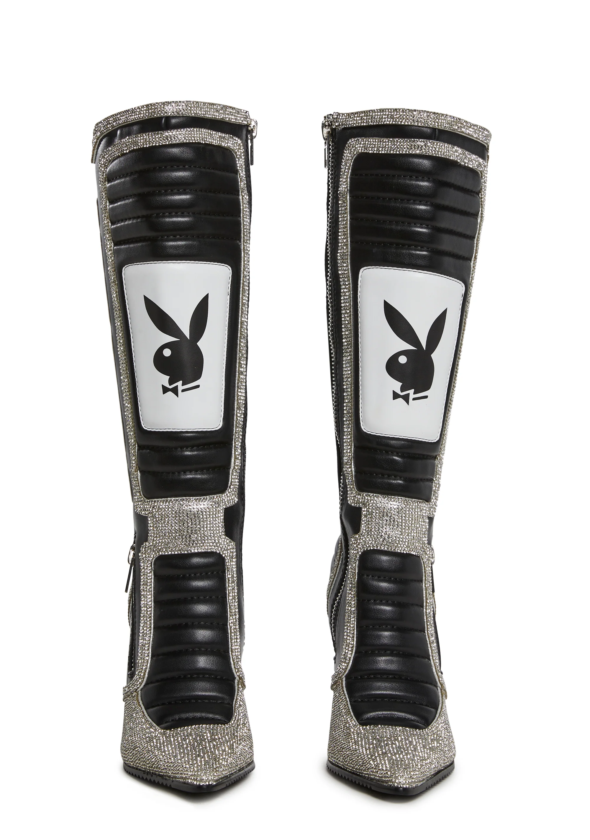 Revved Up Ready Moto Boots - Rhinestone - Image 2