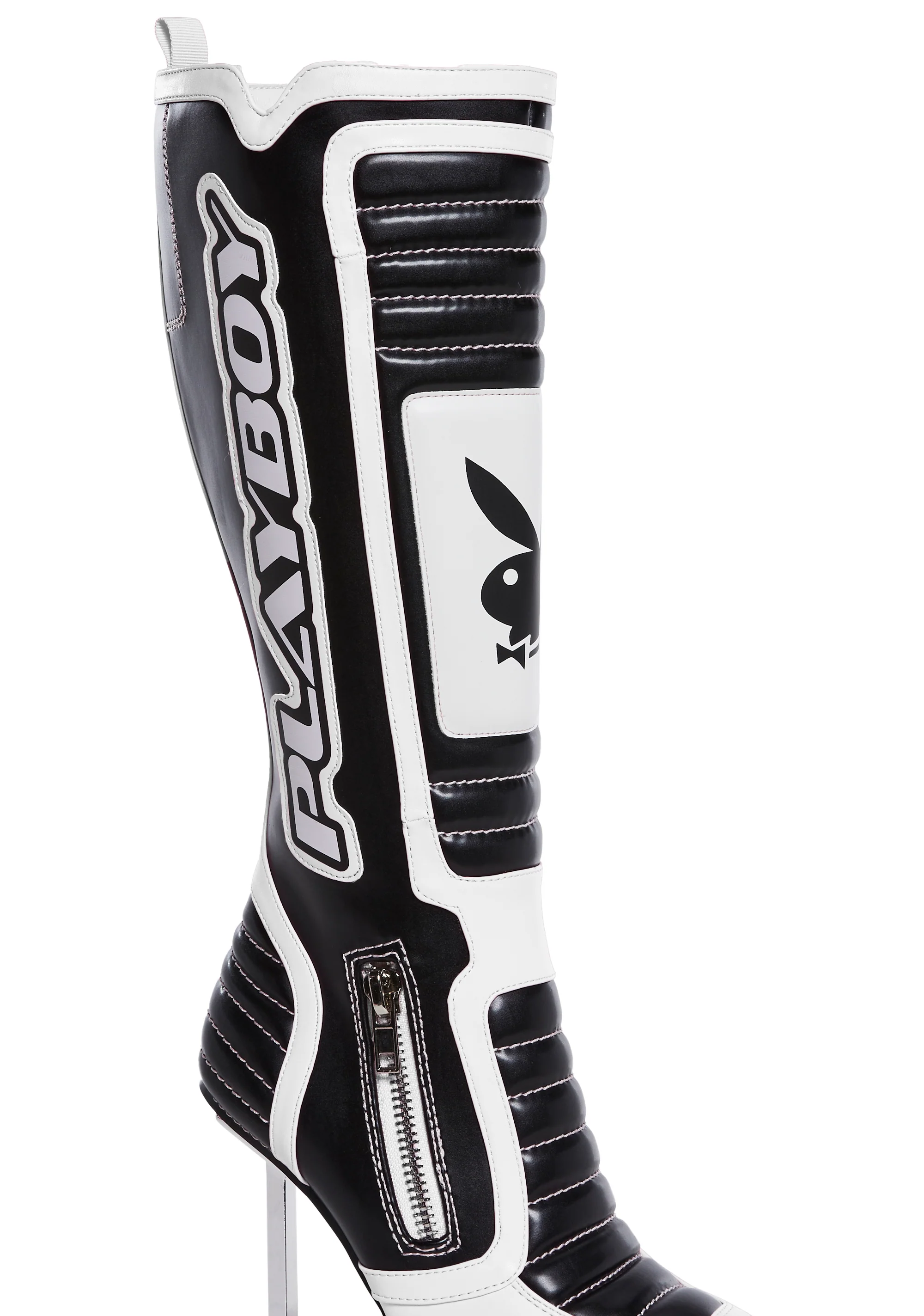 Revved Up Ready Moto Boots - White - Image 2