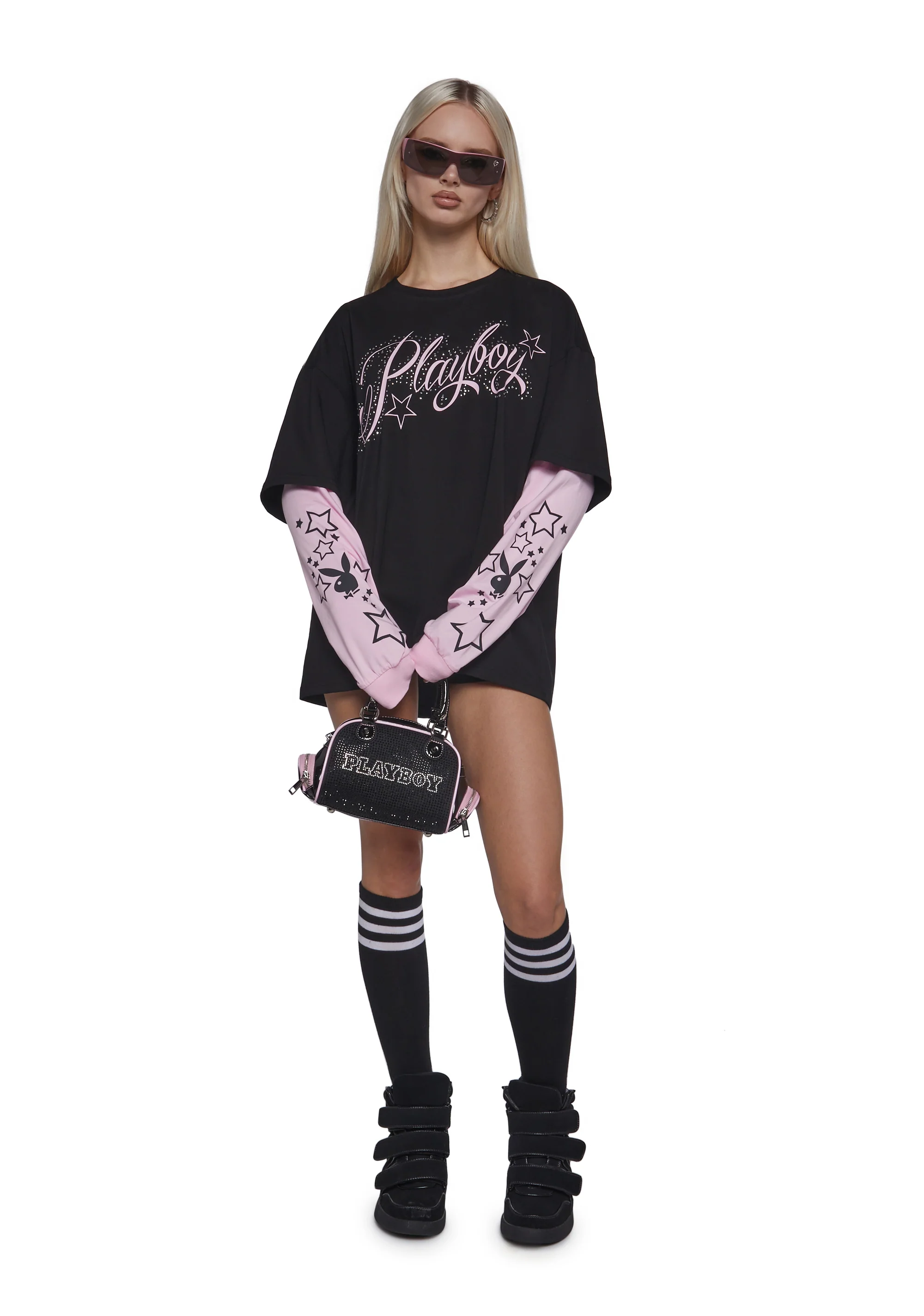 Playboy Twofer Long Sleeve Top - Image 2