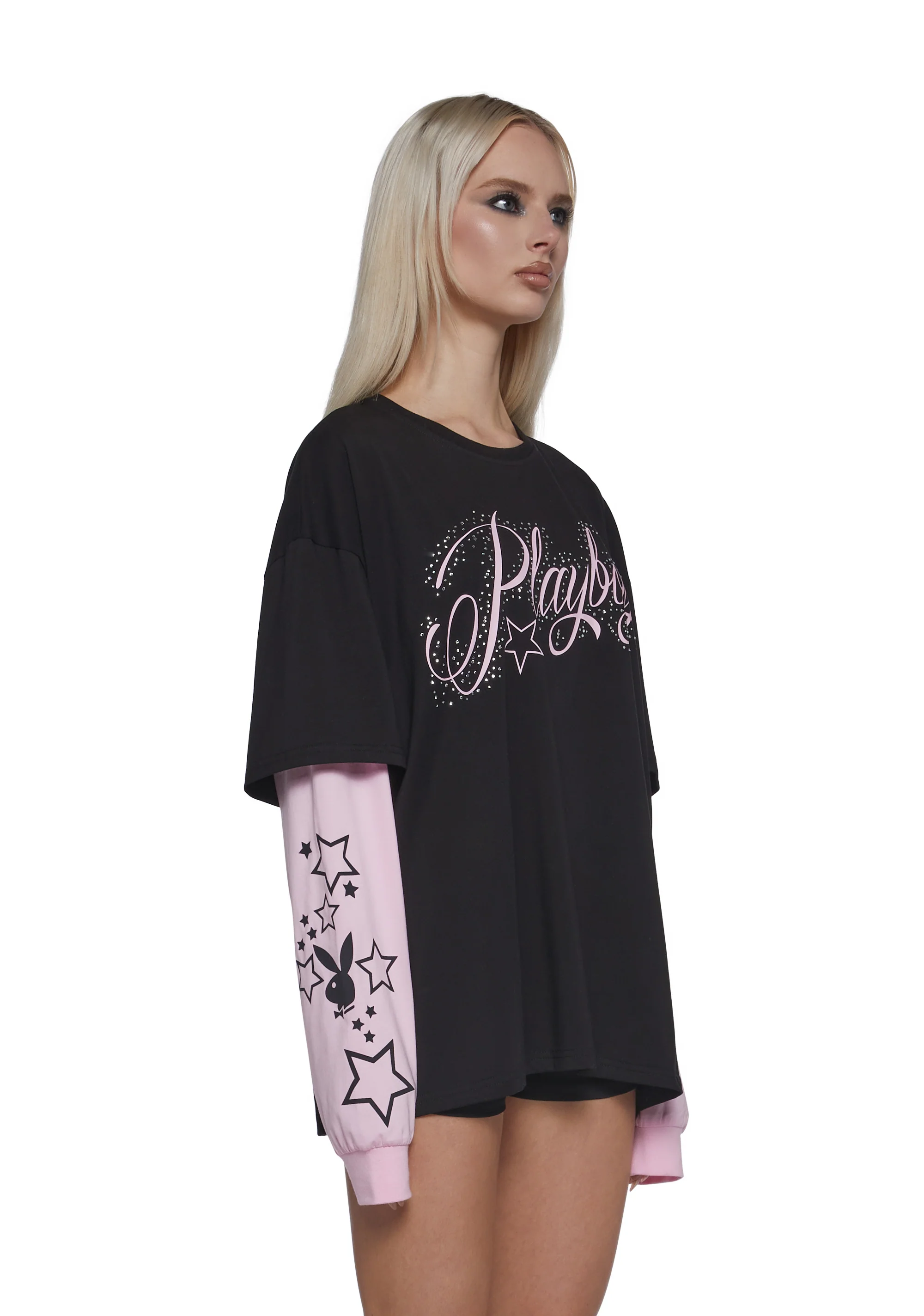 Playboy Twofer Long Sleeve Top - Image 3