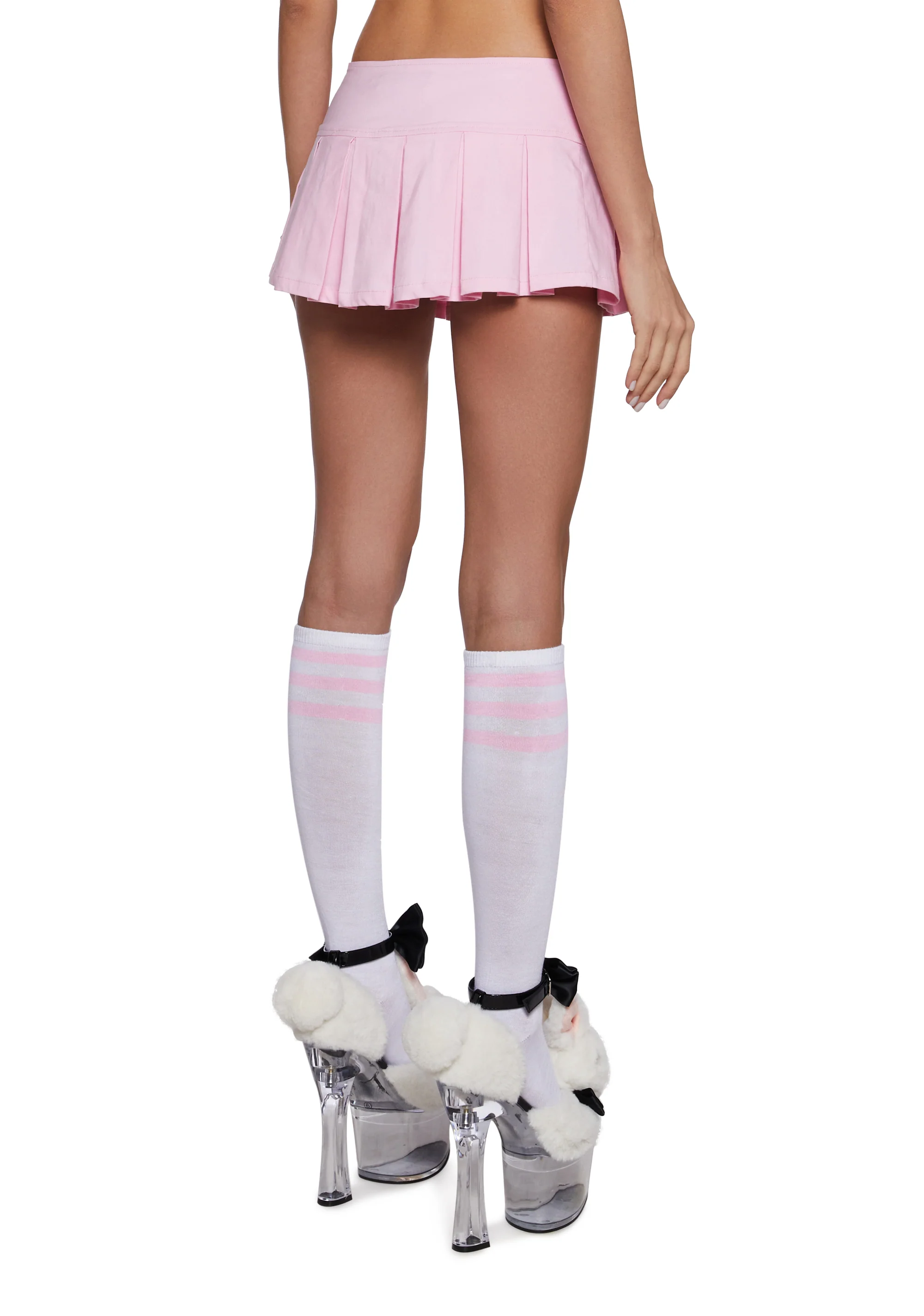 Playful Pinup Pleated Mini Skirt - Image 4