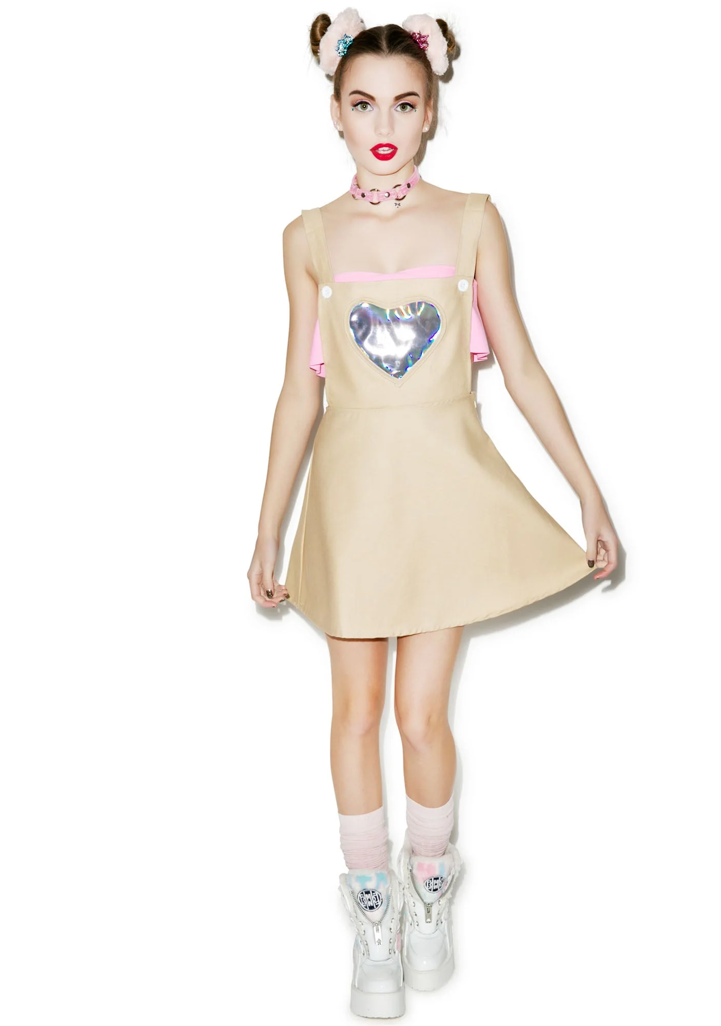 Playin' With Yer Heart Jumper - Pink - Image 6