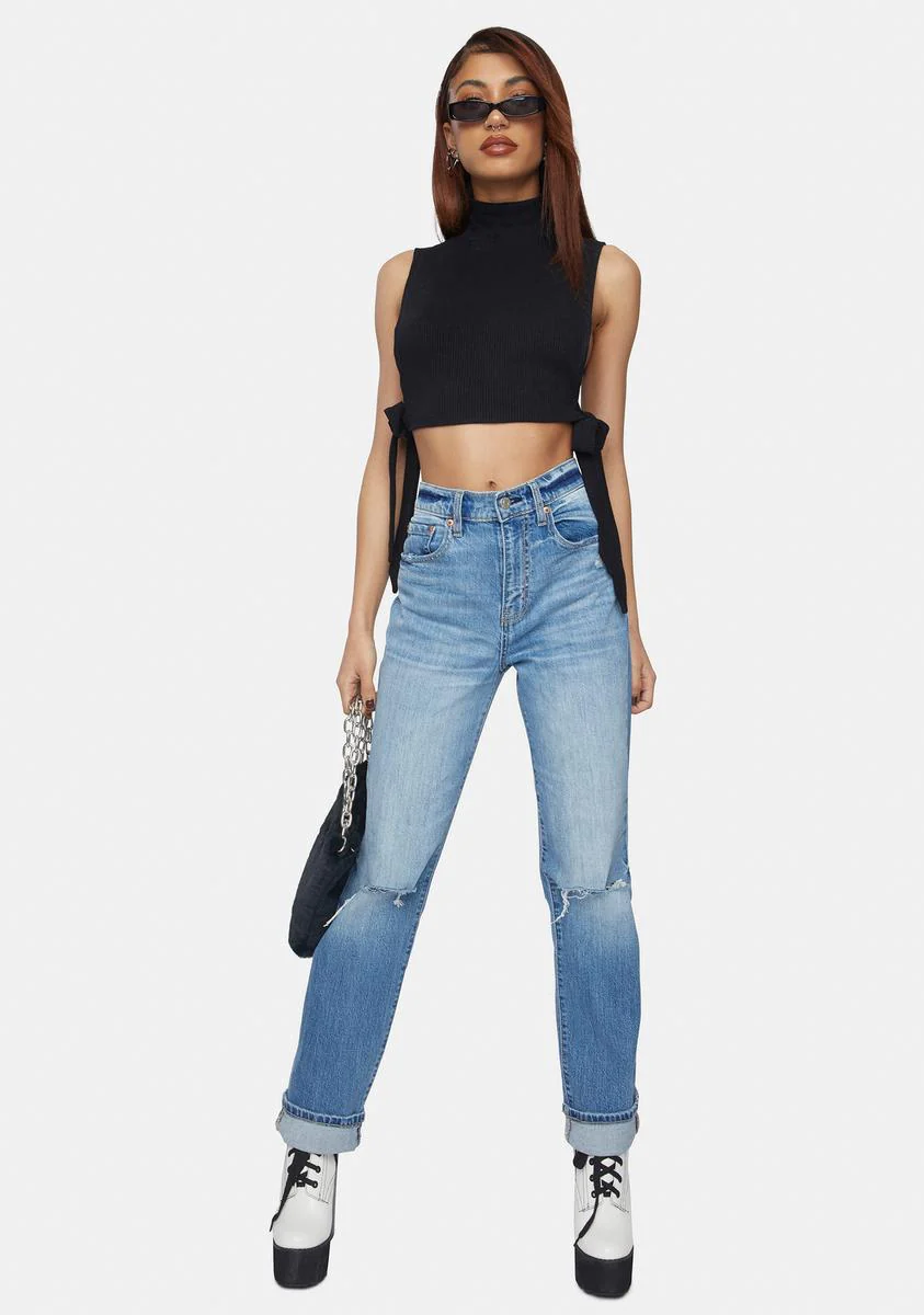 Please You Side Tie Crop Tank - Image 3