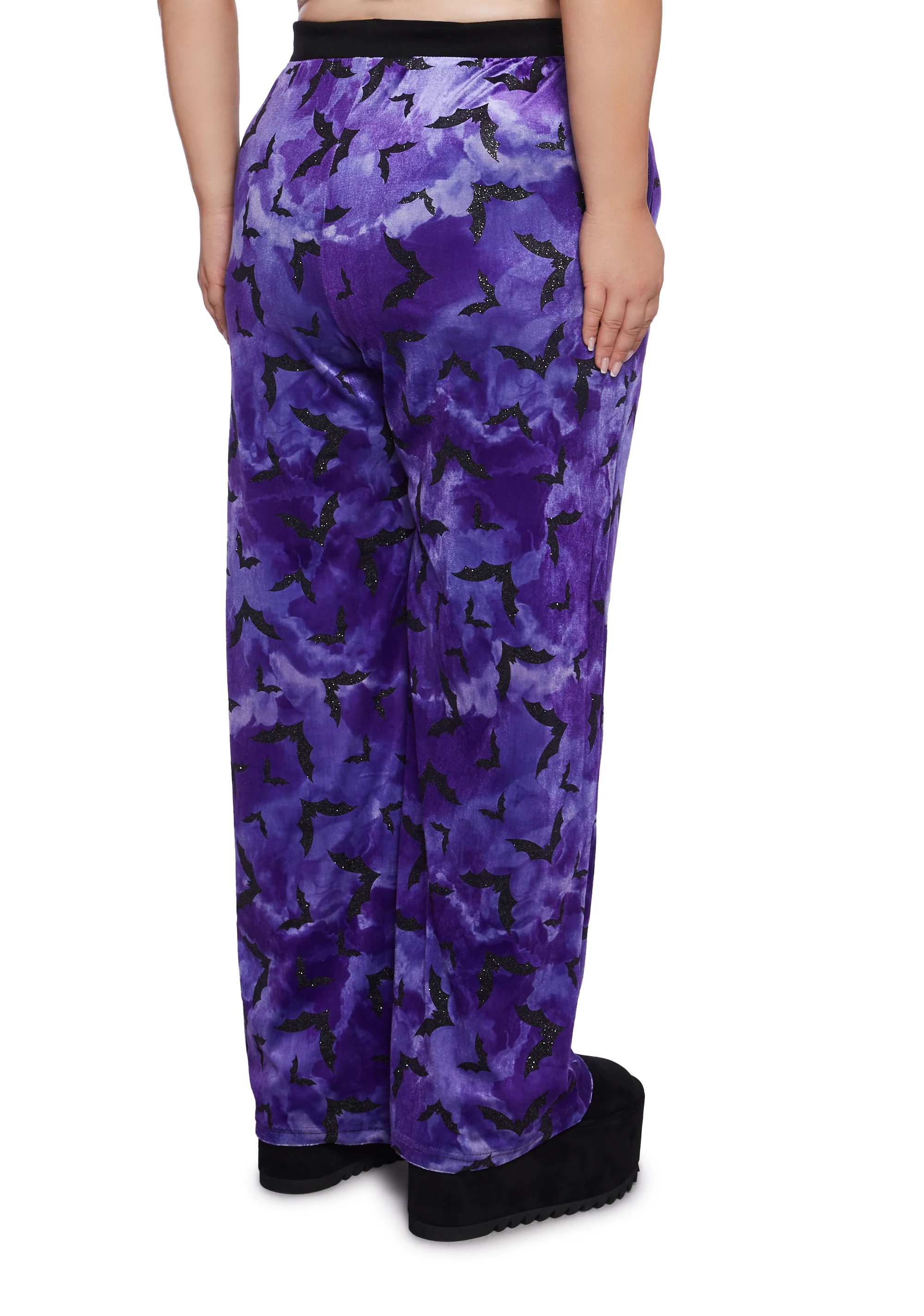 Plus Bat Behavior Jogger Sweatpants - Purple - Image 4