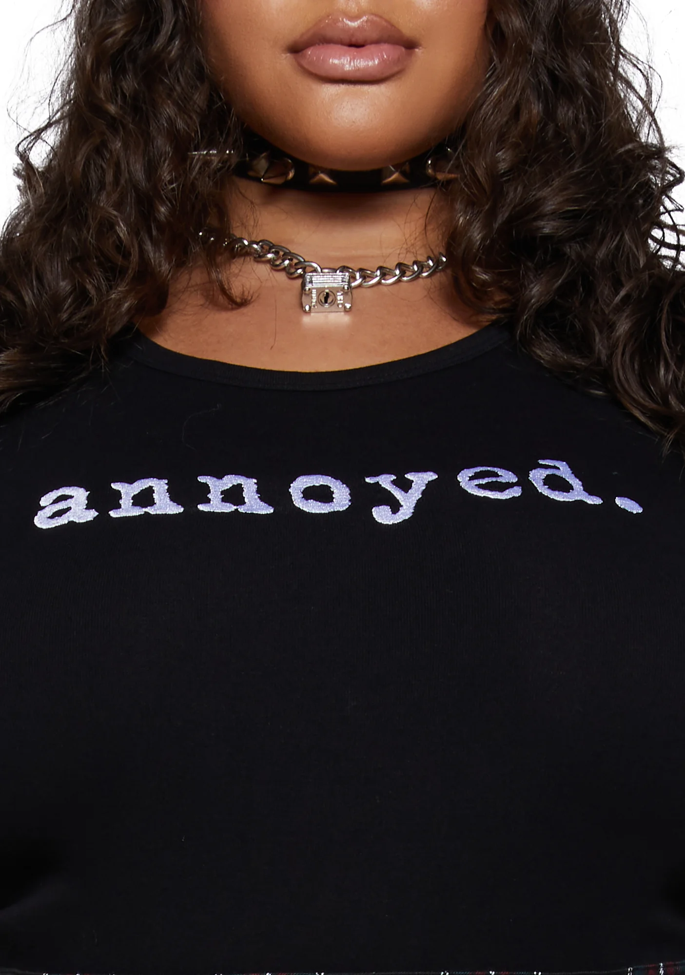 Plus Chronically Bothered Baby Tee - Image 3