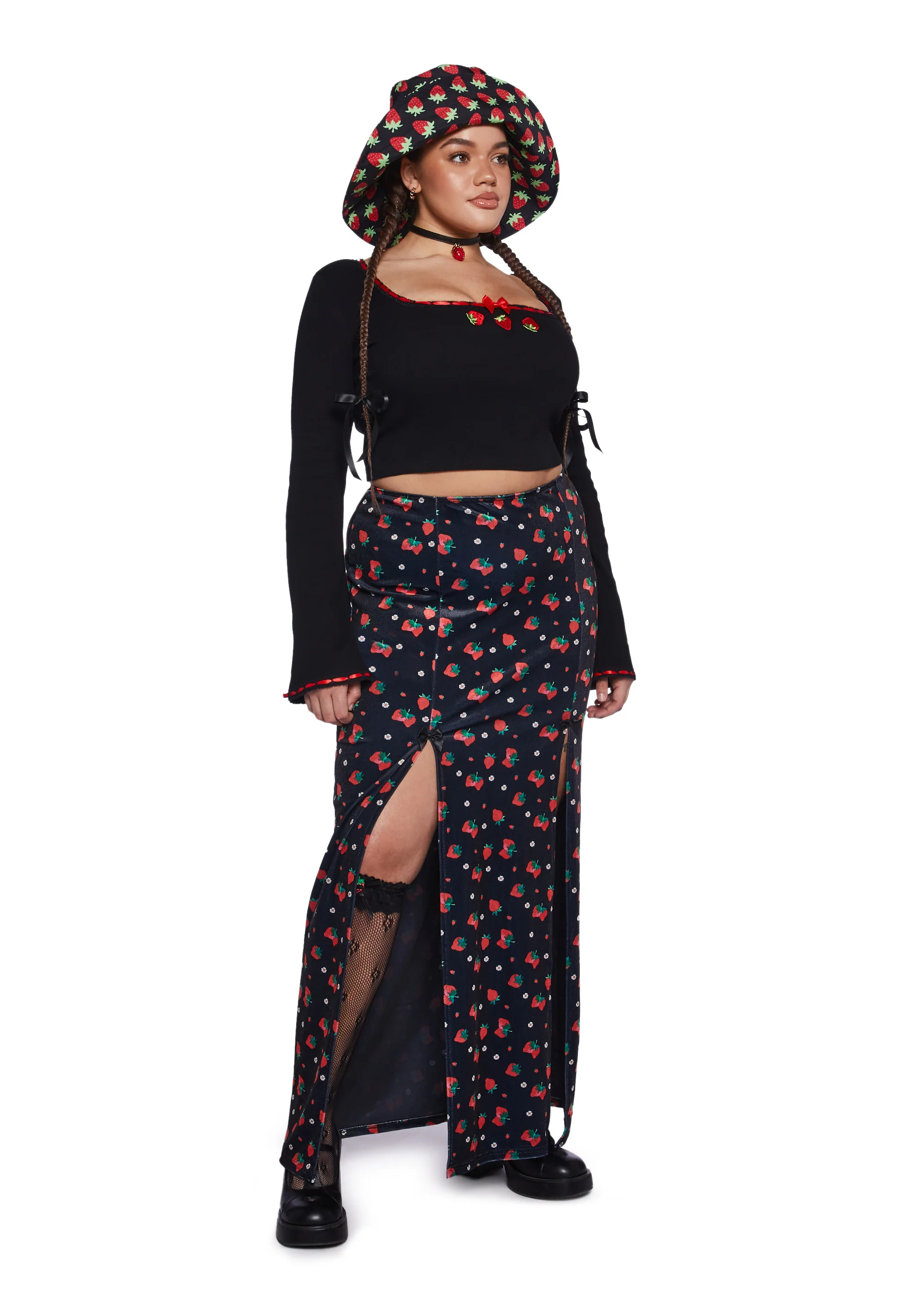Plus Strawberry Shores Midi Skirt - Image 2