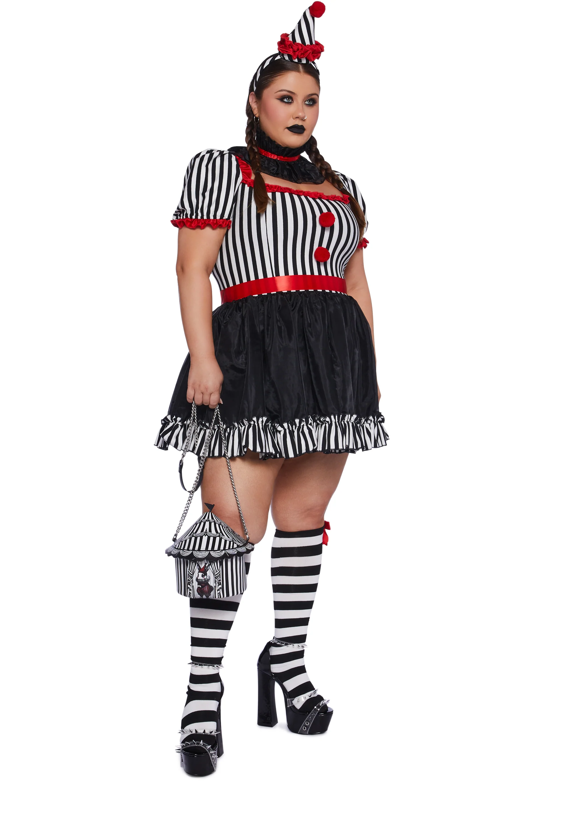 Plus Carnival Clown Costume Set - Image 2