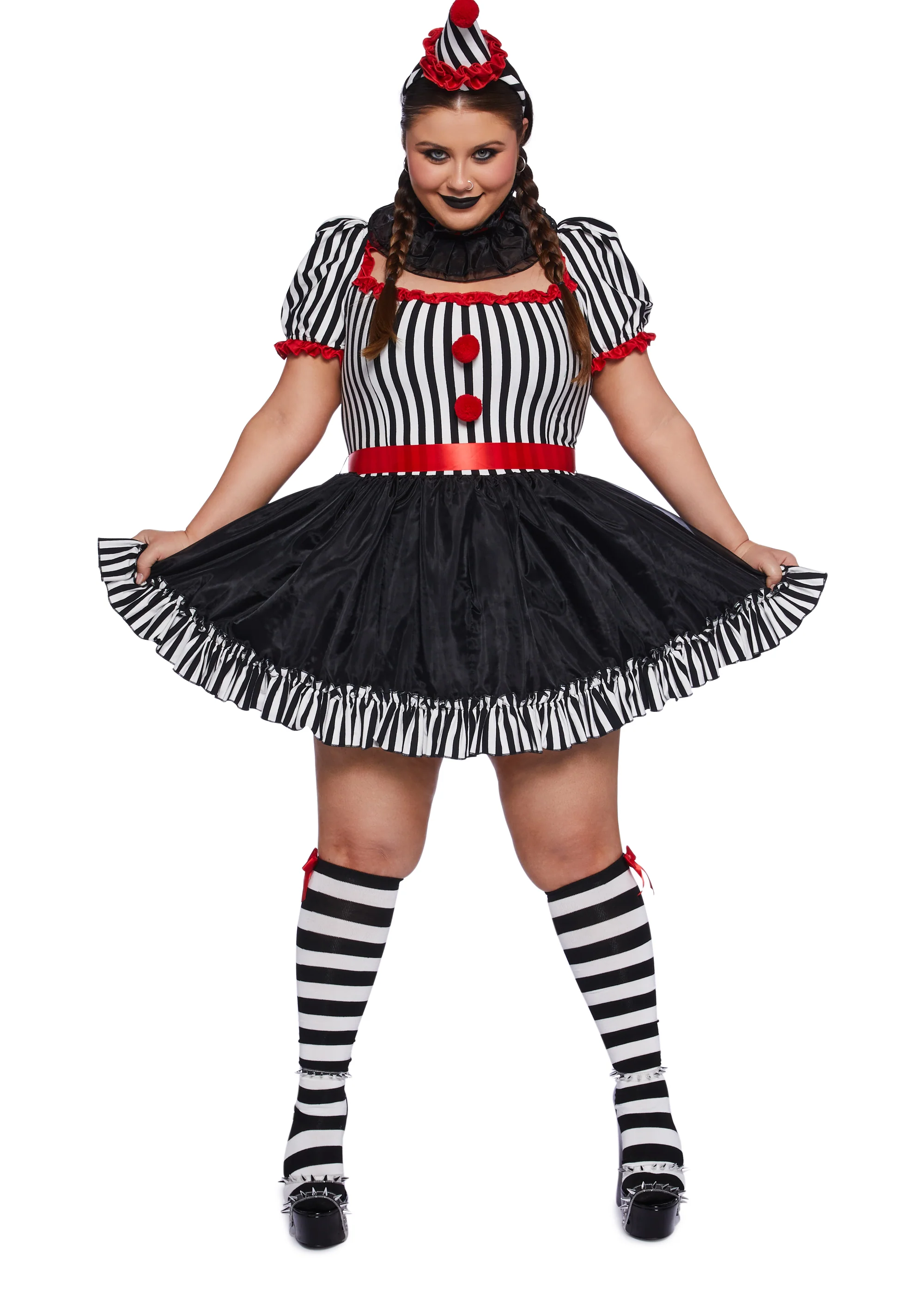 Plus Carnival Clown Costume Set - Image 3