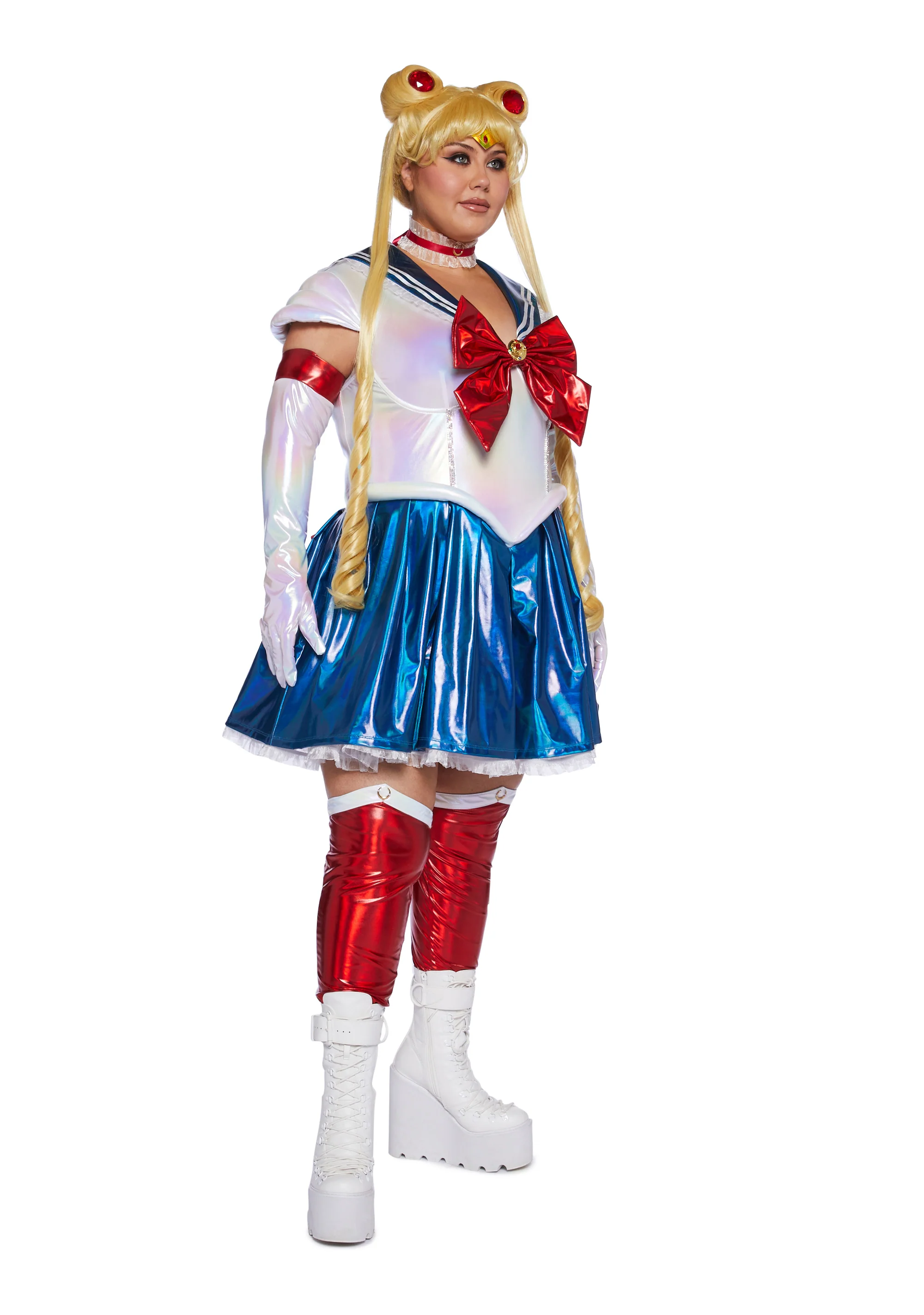 Plus Celestial Sailor Premium Costume And Wig Set - Image 5