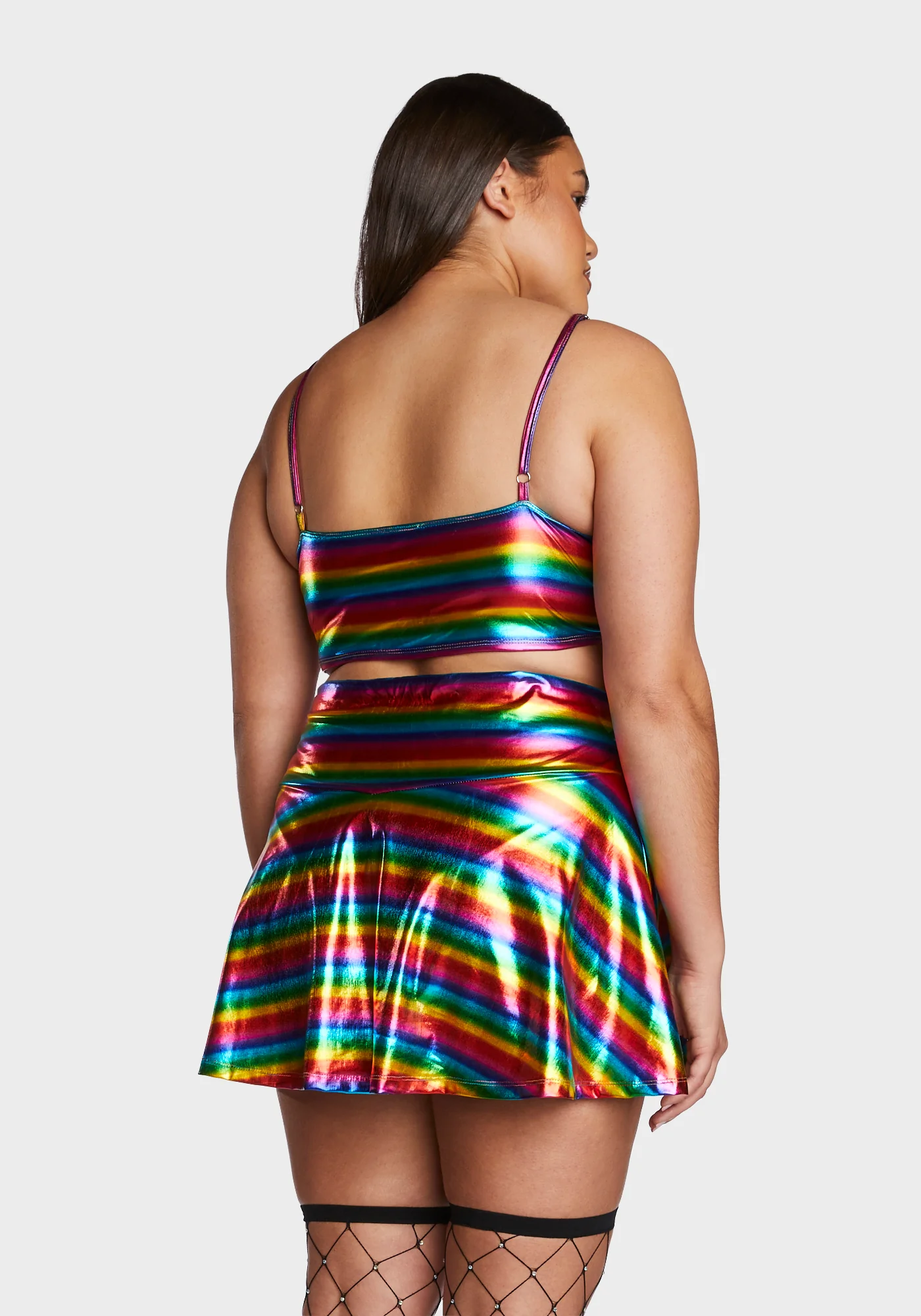 Plus Color Me Happy Striped Bra Top - Image 4