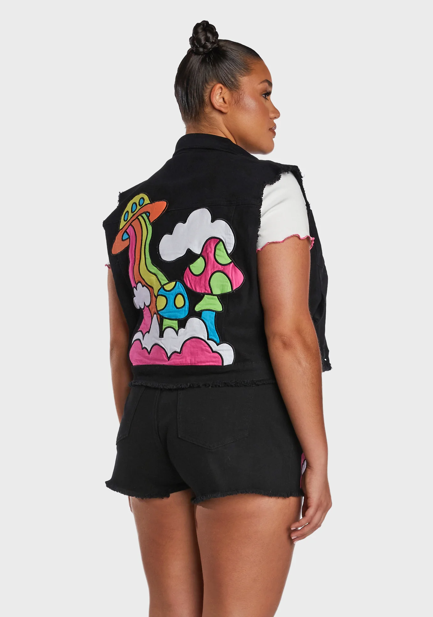 Plus Cosmic Scene Applique Vest - Image 4