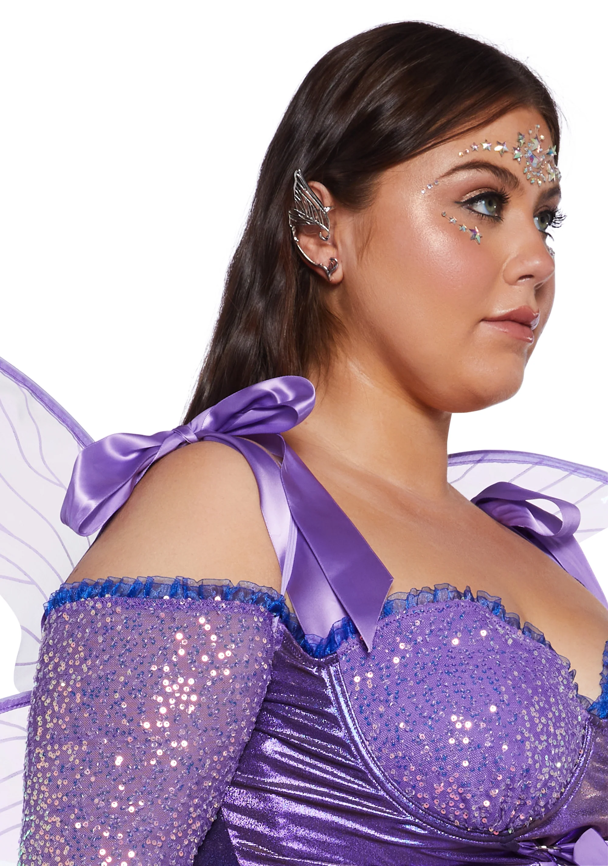 Plus Cyber Fairy Costume Set - Purple - Image 7