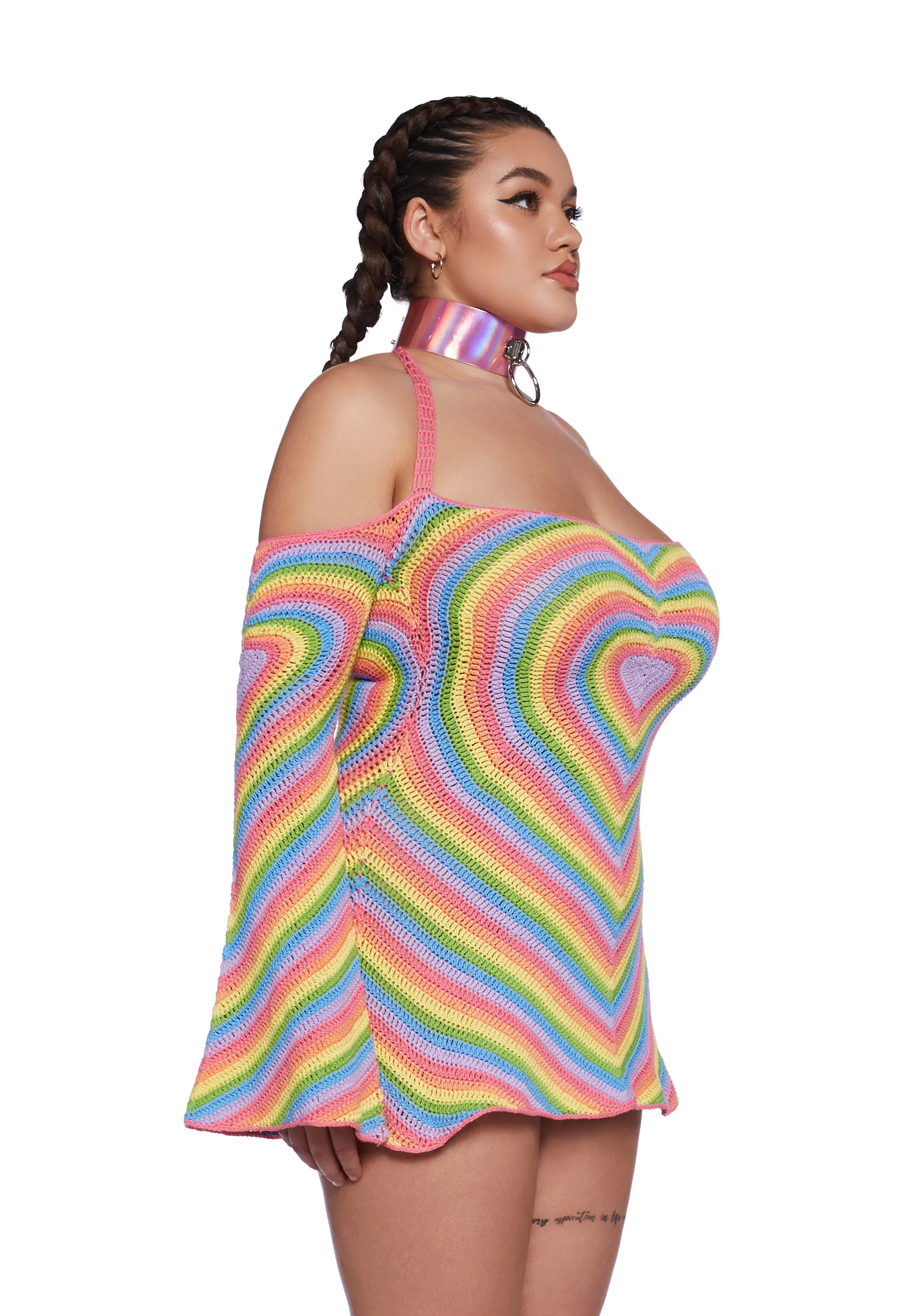 Plus Dancing In Colors Mini Dress - Image 3