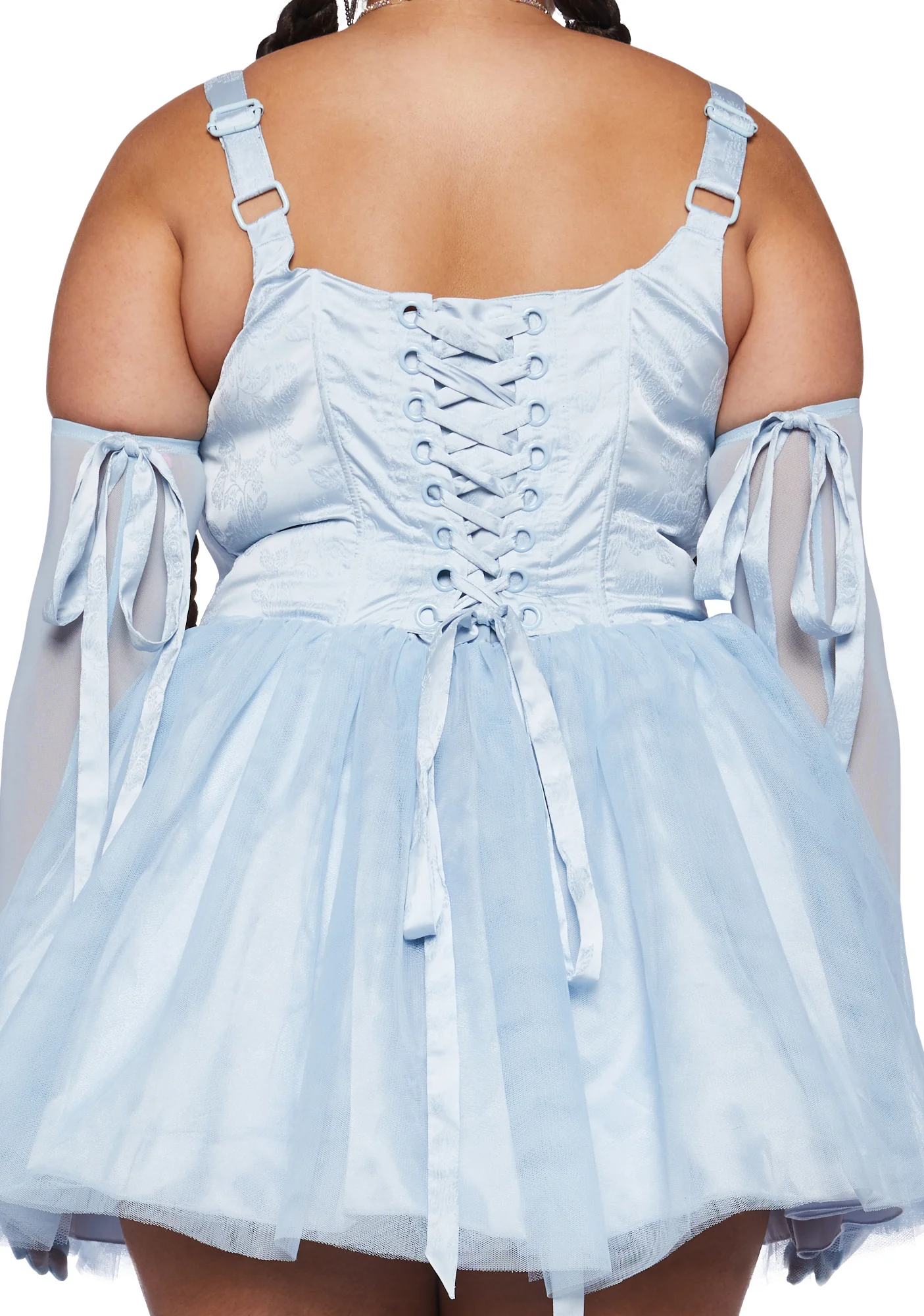 Plus Enchanted Winter Mini Dress With Gloves - Image 5