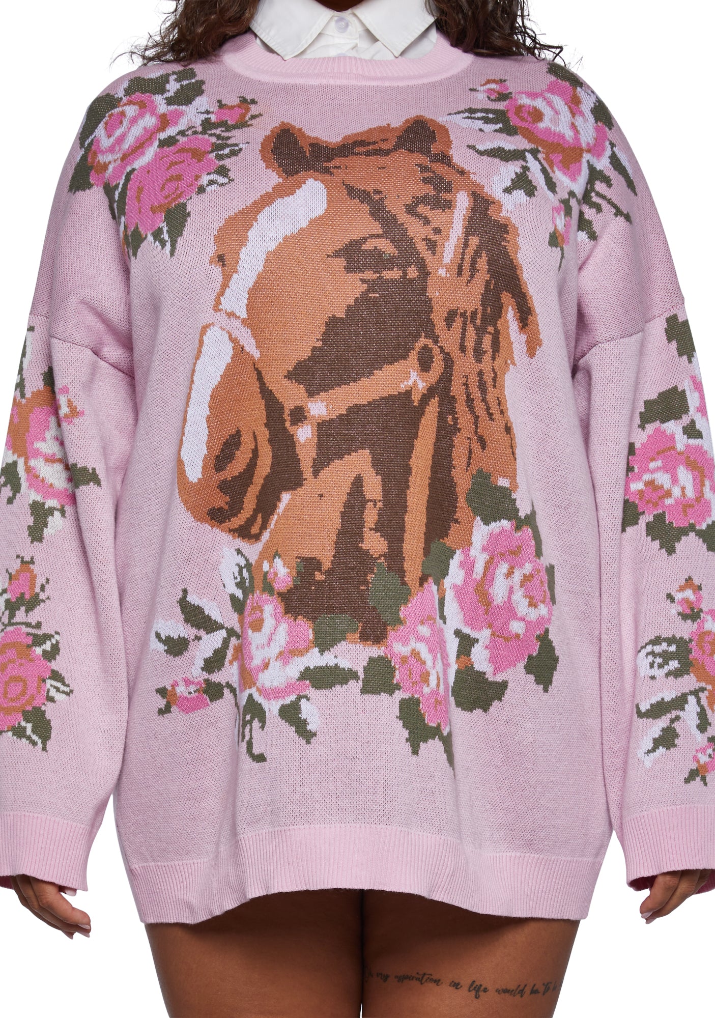 Plus Equestrian Club Oversized Sweater - Image 4