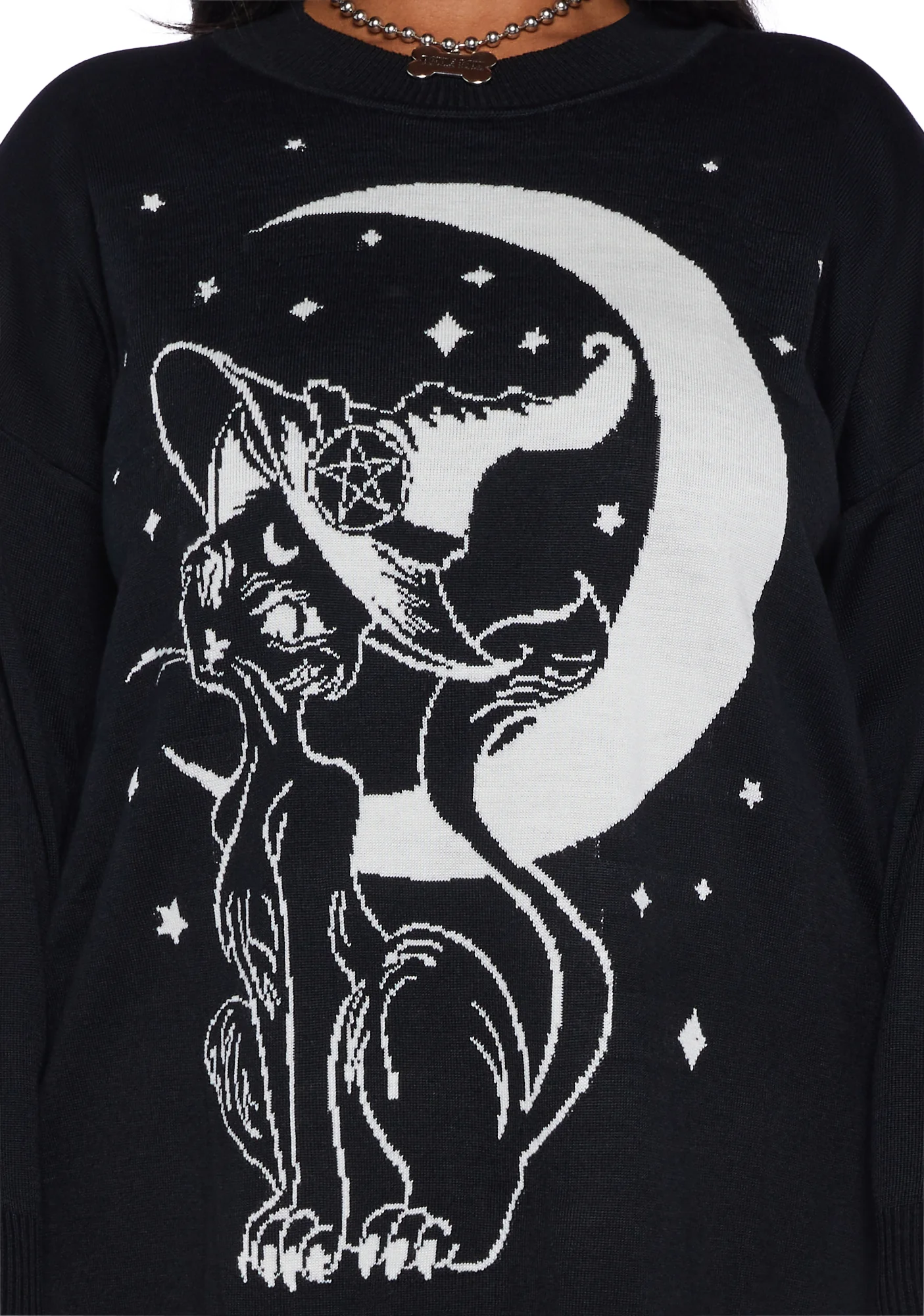 Plus Familiar Kitty Knit Sweater - Image 5