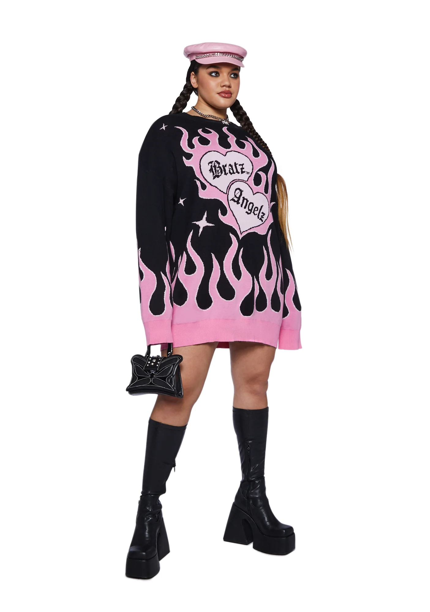 Plus Flame N’ Hotties Oversized Sweater - Image 2